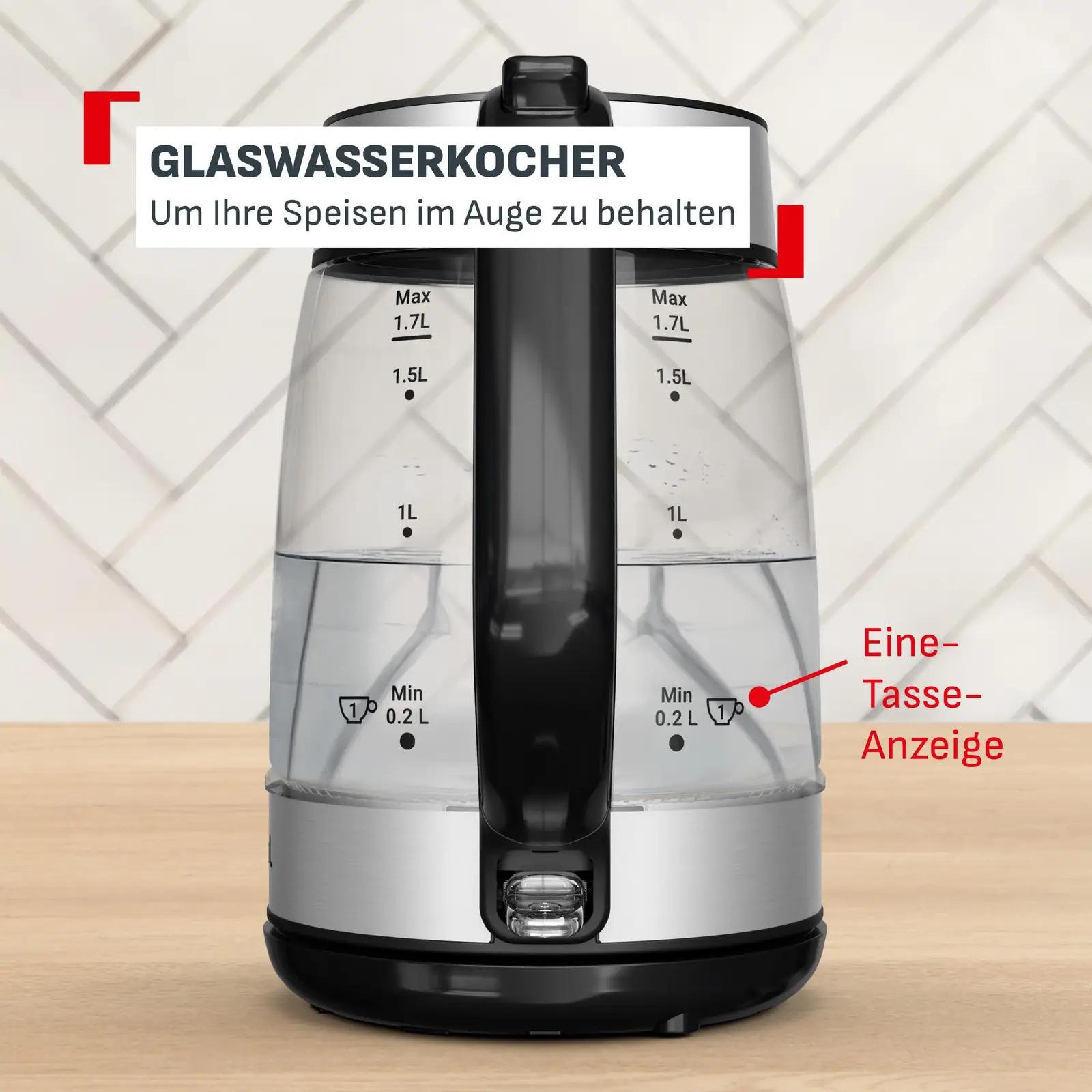 Tefal klaasist veekeetja KI6A58E0, 1,7 l – kasutusnäide