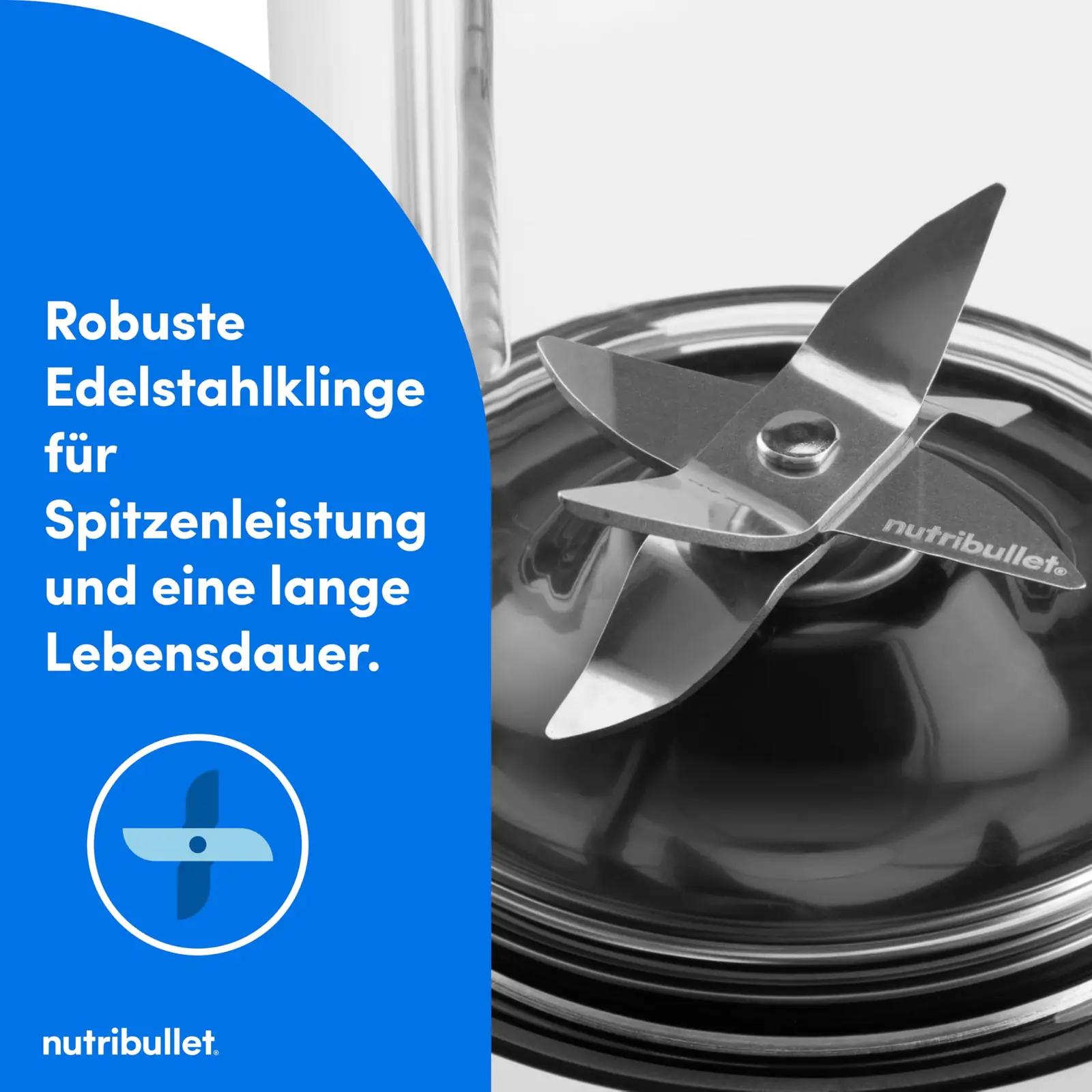 NutriBullet Turbo 1000W blender, Tritan-glass – lisavaade