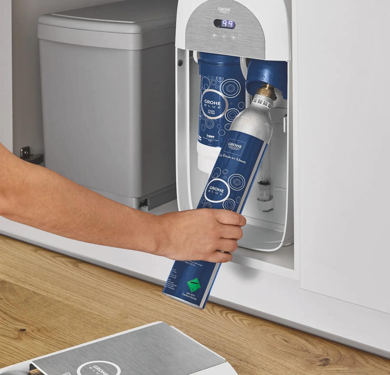 GROHE Blue CO2 pudel 425 g, metall-plastik – pakend ja tarvikud