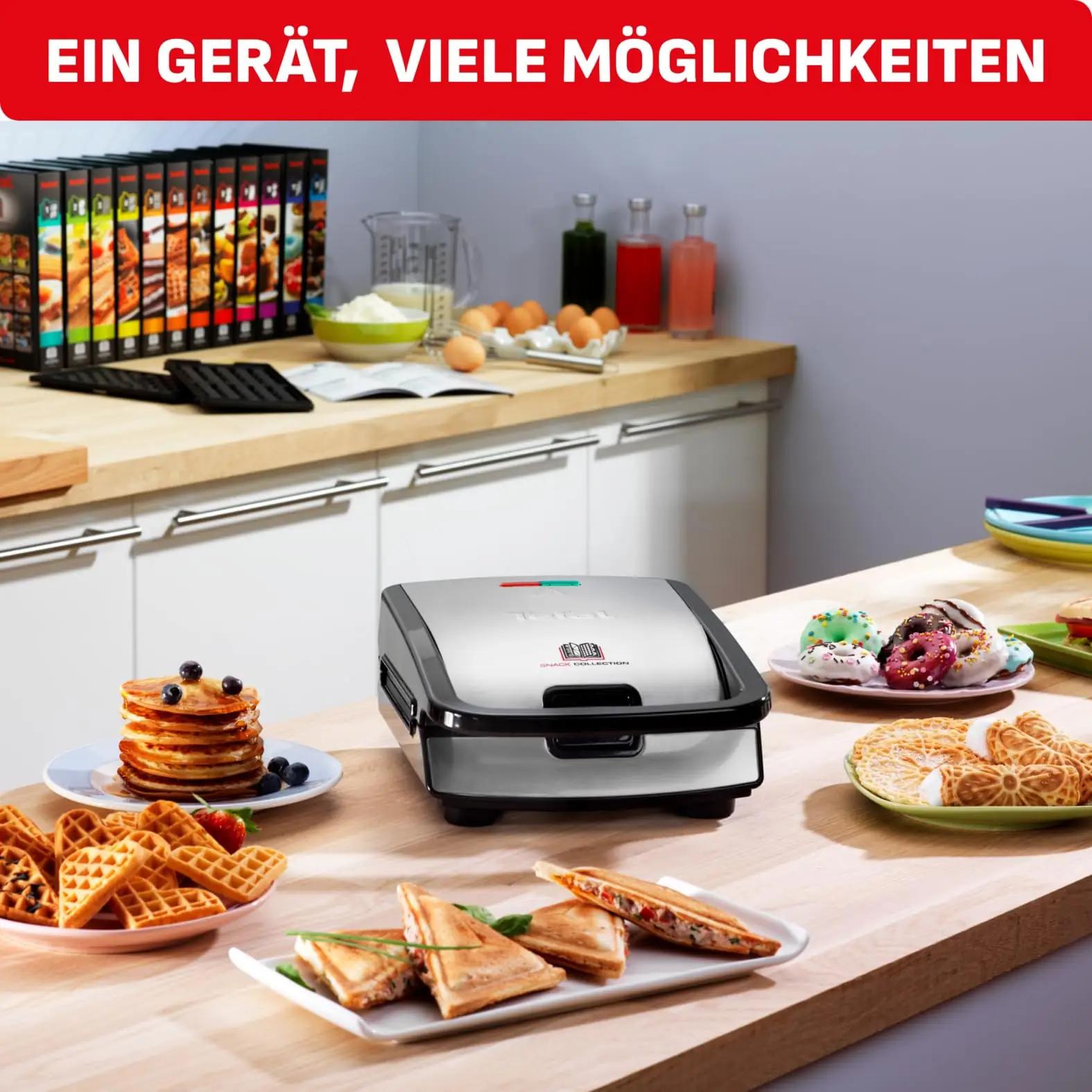 Tefal Snack Collection võileivagrill, 700 W – pakend ja tarvikud