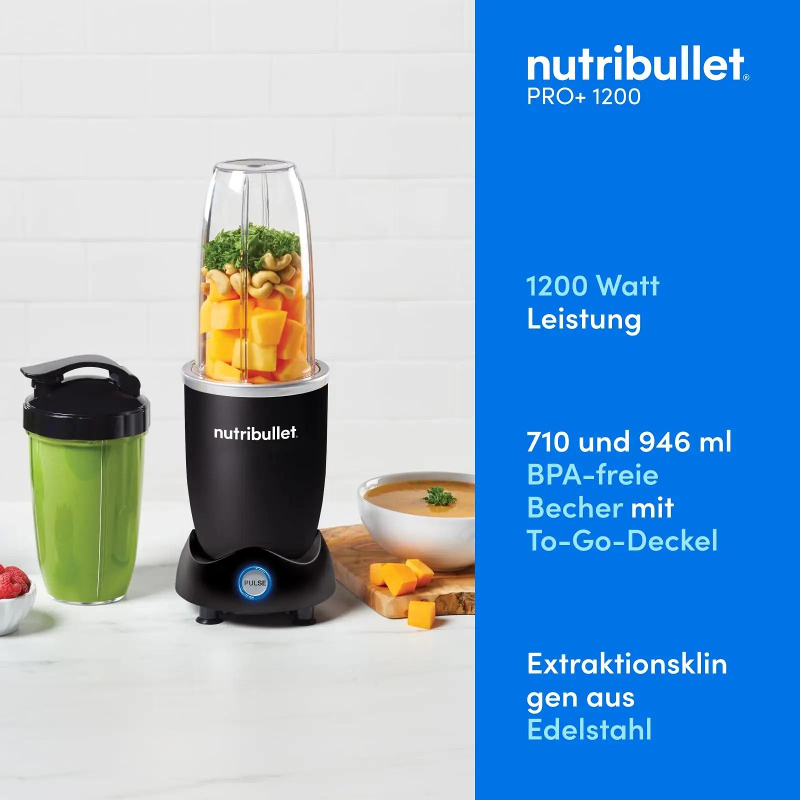 NutriBullet Pro 1200 mini-standmikser, 1200 W – detailne vaade