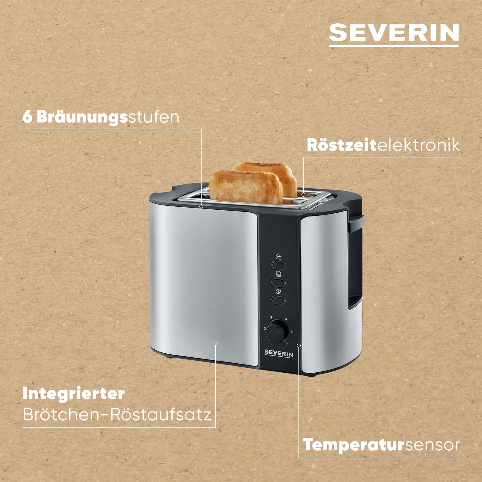 SEVERIN automaatne röster roostevabast terasest – kasutusnäide