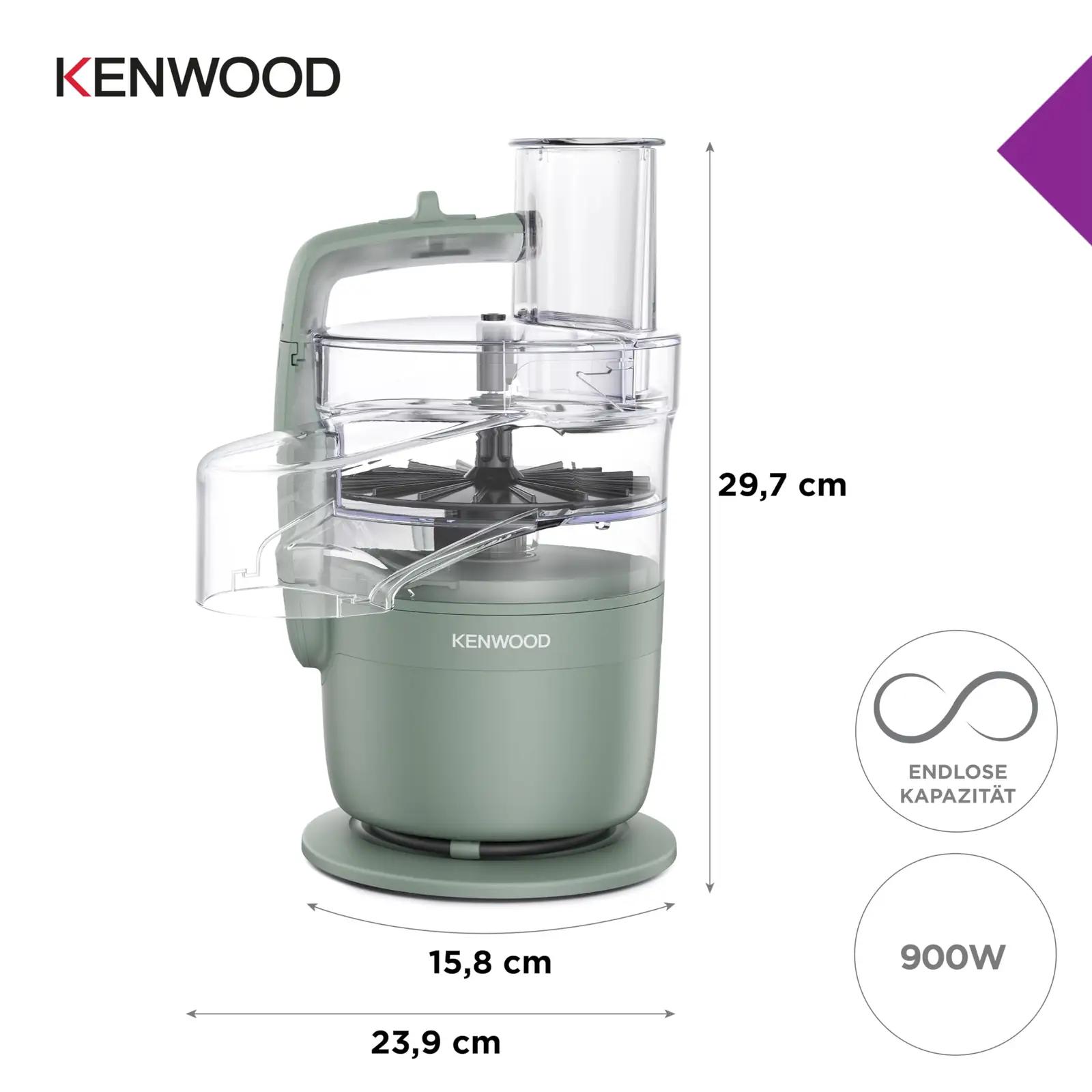 Kenwood köögikombain 900 W, rohelise viimistlusega – lisavaade