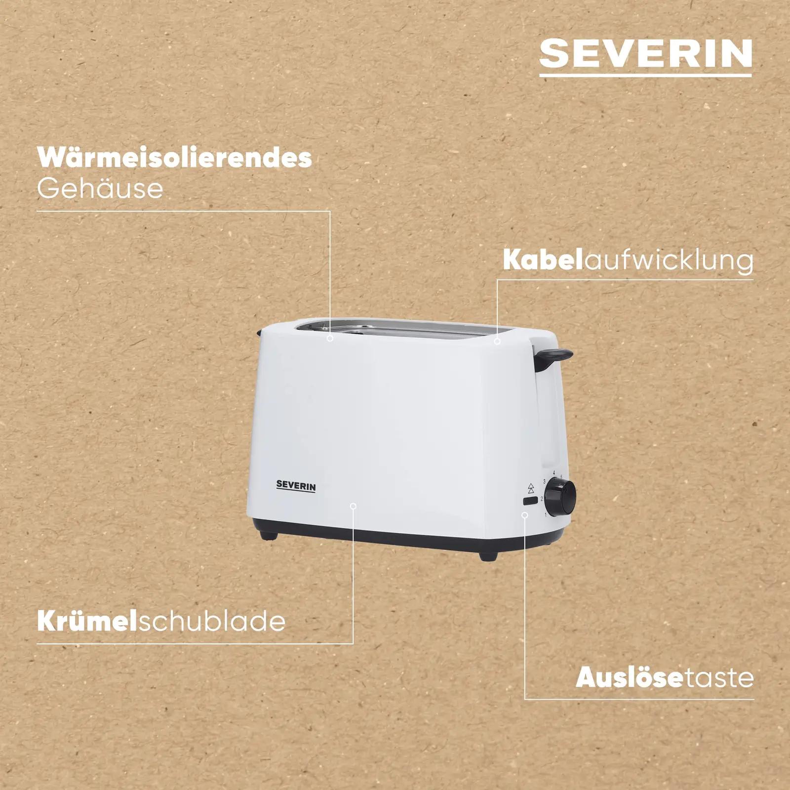 SEVERIN automaatne röster briketihoidjaga, 700 W – kasutusnäide