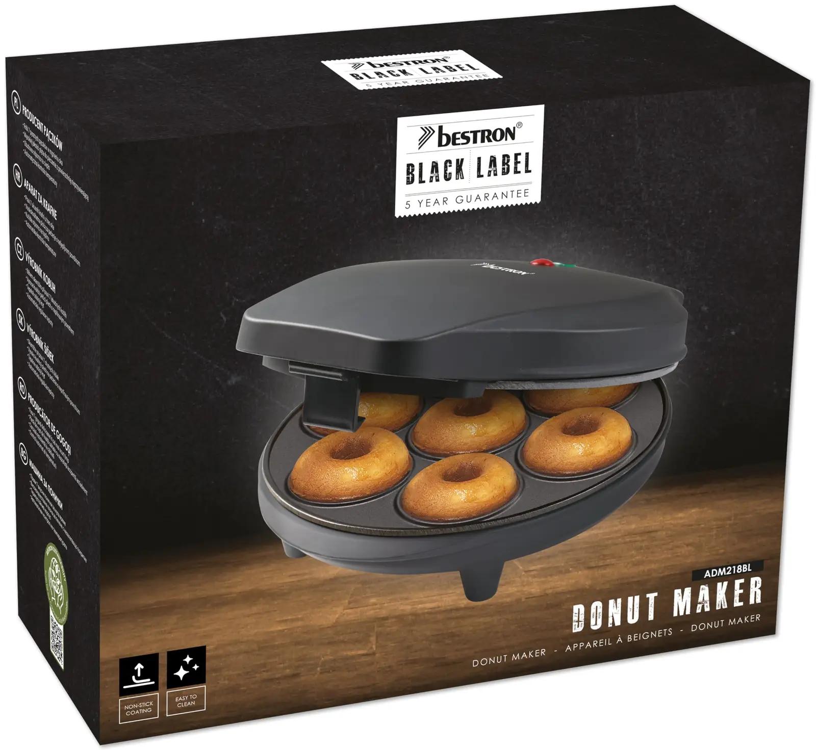 Bestron donut-maker metallist, 7 minidonutit – pakend ja tarvikud