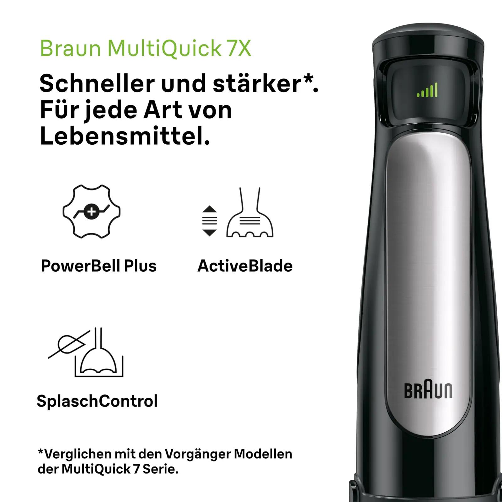 Braun MultiQuick 7 saumikser 1000W, 1,25 l – detailne vaade