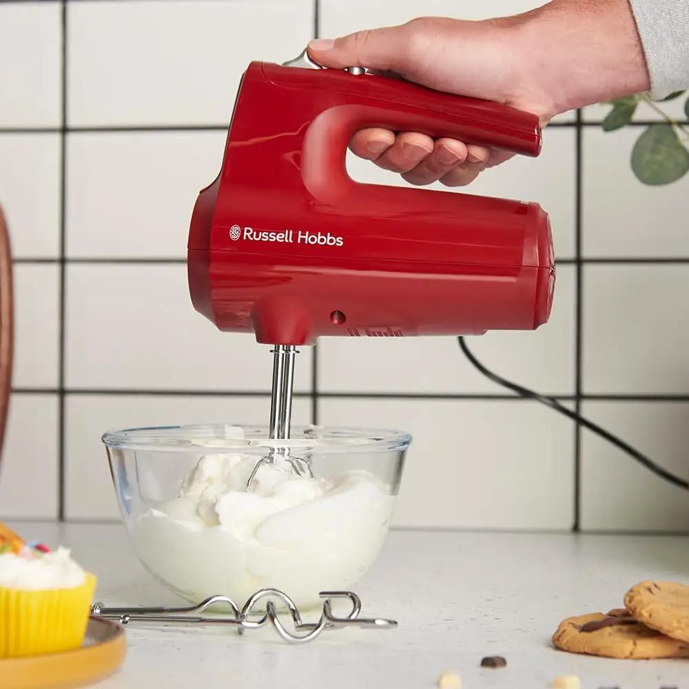 Russell Hobbs käsimikser metallist, 350 W – pakend ja tarvikud