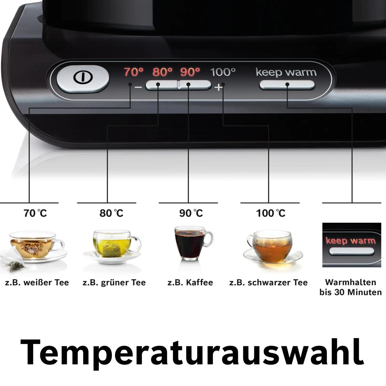 Bosch juhtmeta veekeetja TWK8613P, 1,5 L – lisavaade