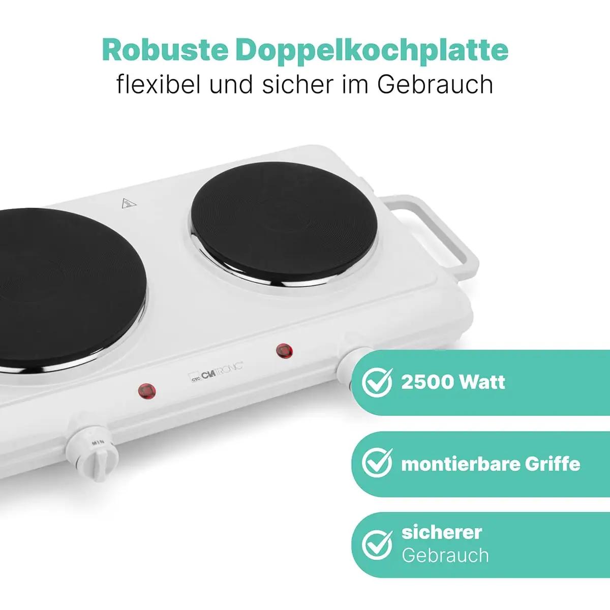 Clatronic topelt keeduplaat roostevabast terasest – pilt 6