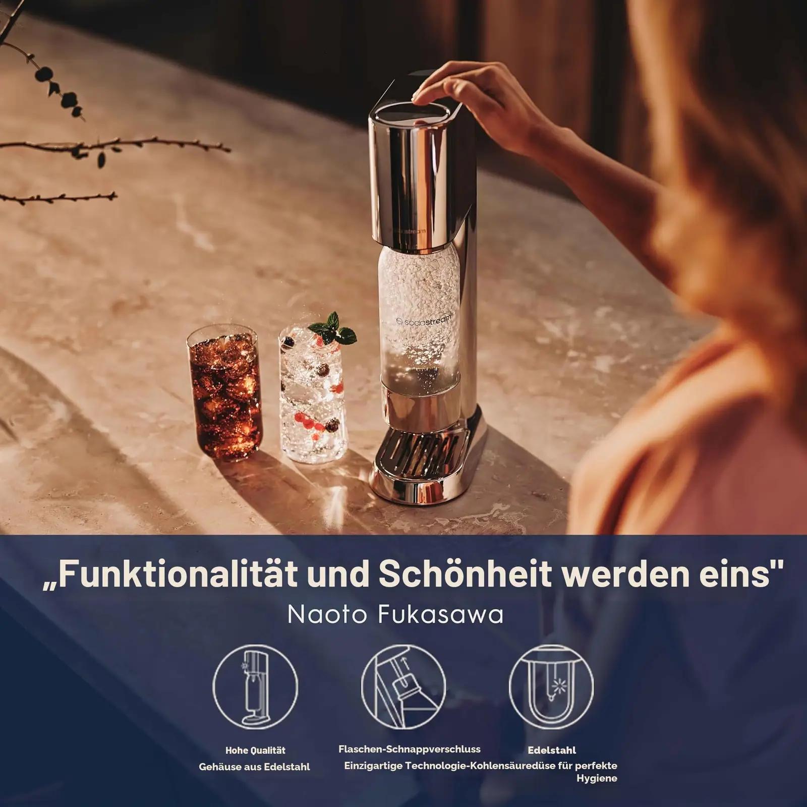 sodastream ensō mullivee masin, roostevaba teras – kasutusnäide