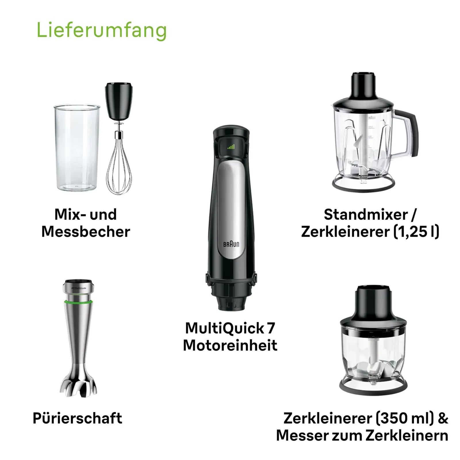 Braun MultiQuick 7 saumikser 1000W, 1,25 l – pilt 8
