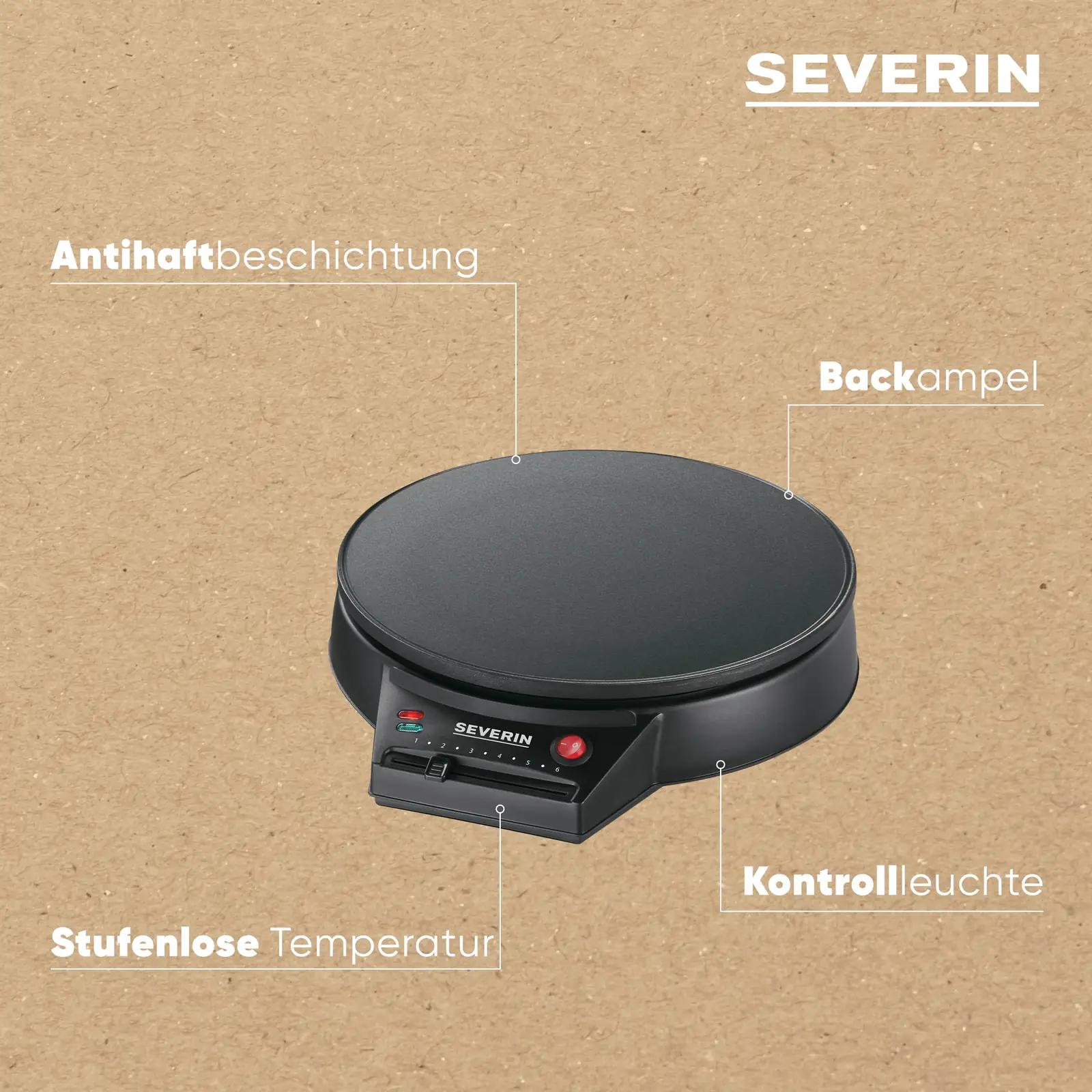 SEVERIN crêpes’i valmistaja, 30 cm plaat – kasutusnäide