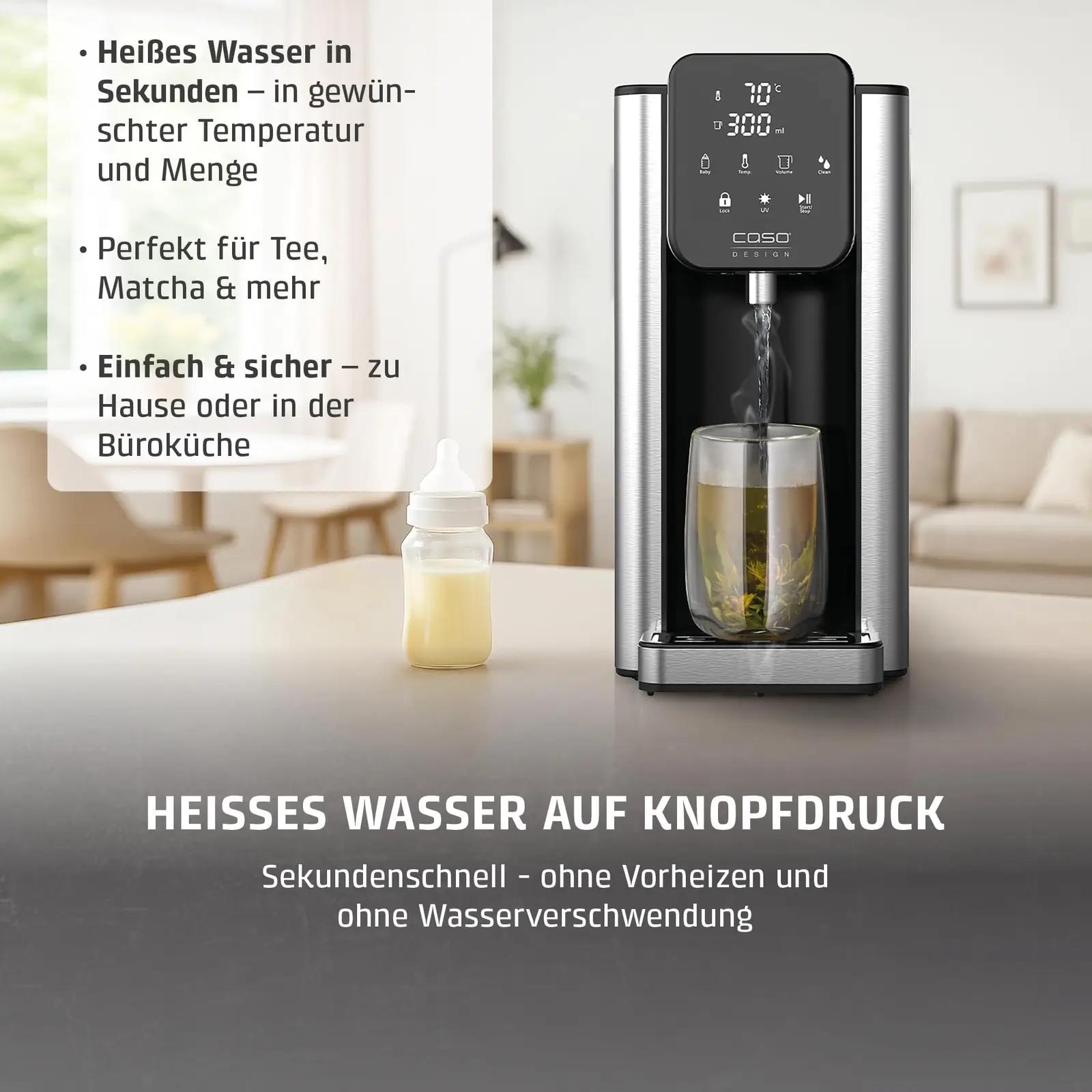 Caso HW 666 Inox UV kuuma vee dispenser, 2,7 L – kasutusnäide