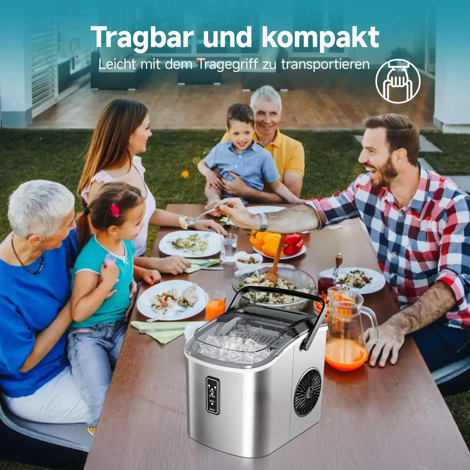EUHOMY jääkuubikumasin, roostevaba teras – pilt 6