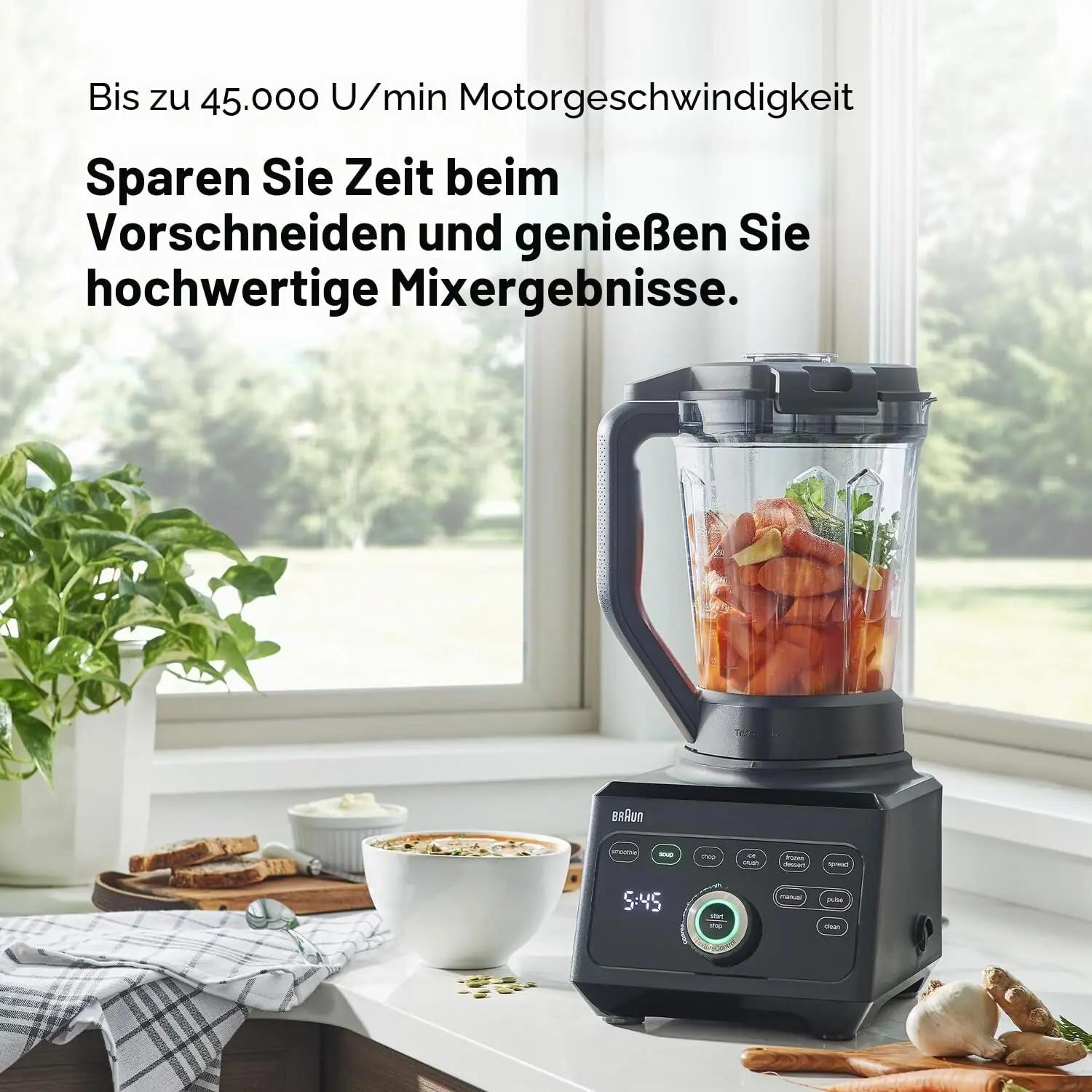 Braun PowerBlend 9 blender, 1600 W ja 2 l – kasutusnäide