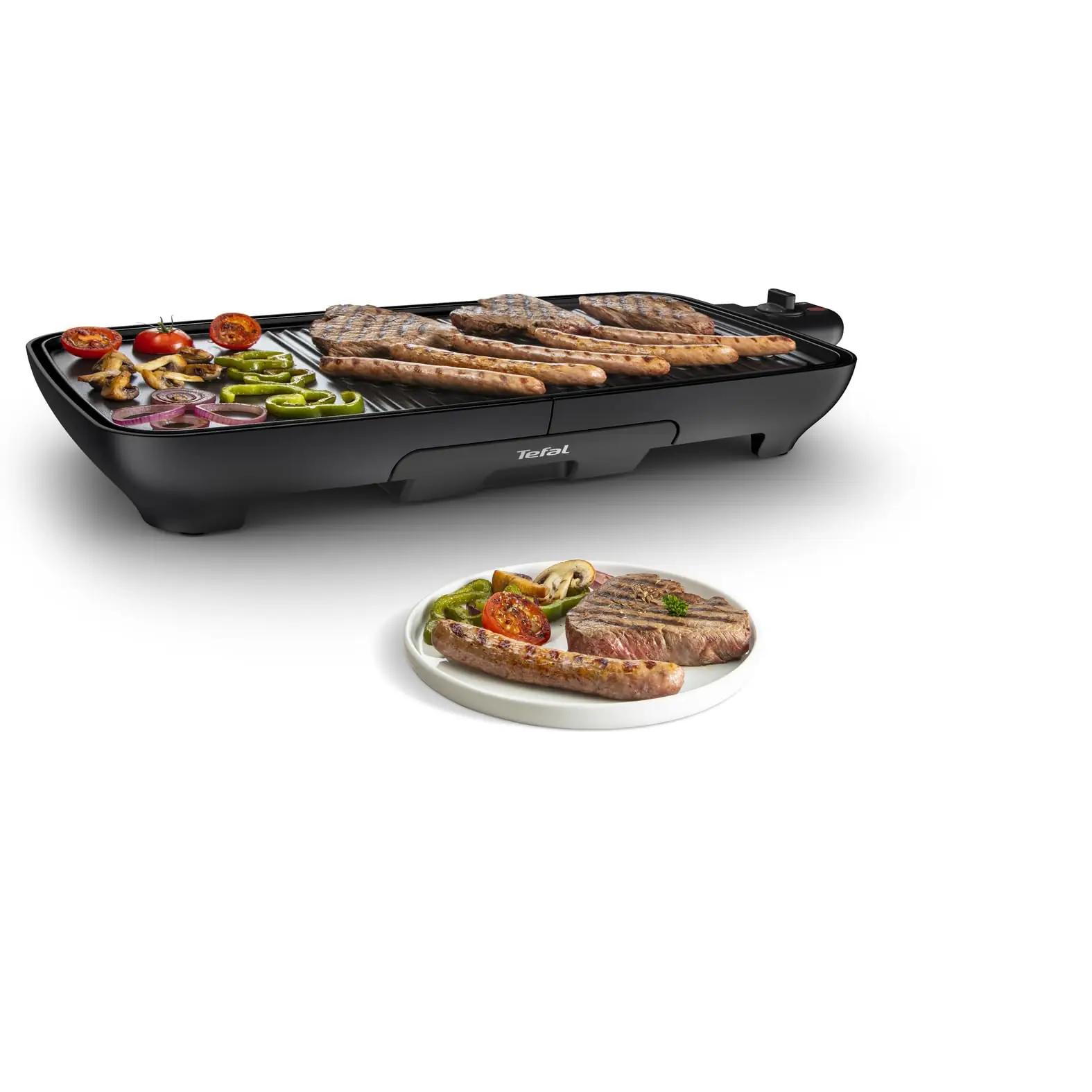 Tefal Malaga elektrigrill, metall, 2000 W – pakend ja tarvikud