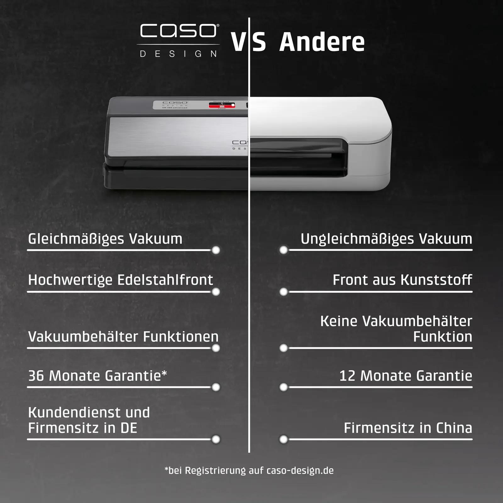 Caso VR 390 Advanced vakuumseerija, roostevaba – pilt 9