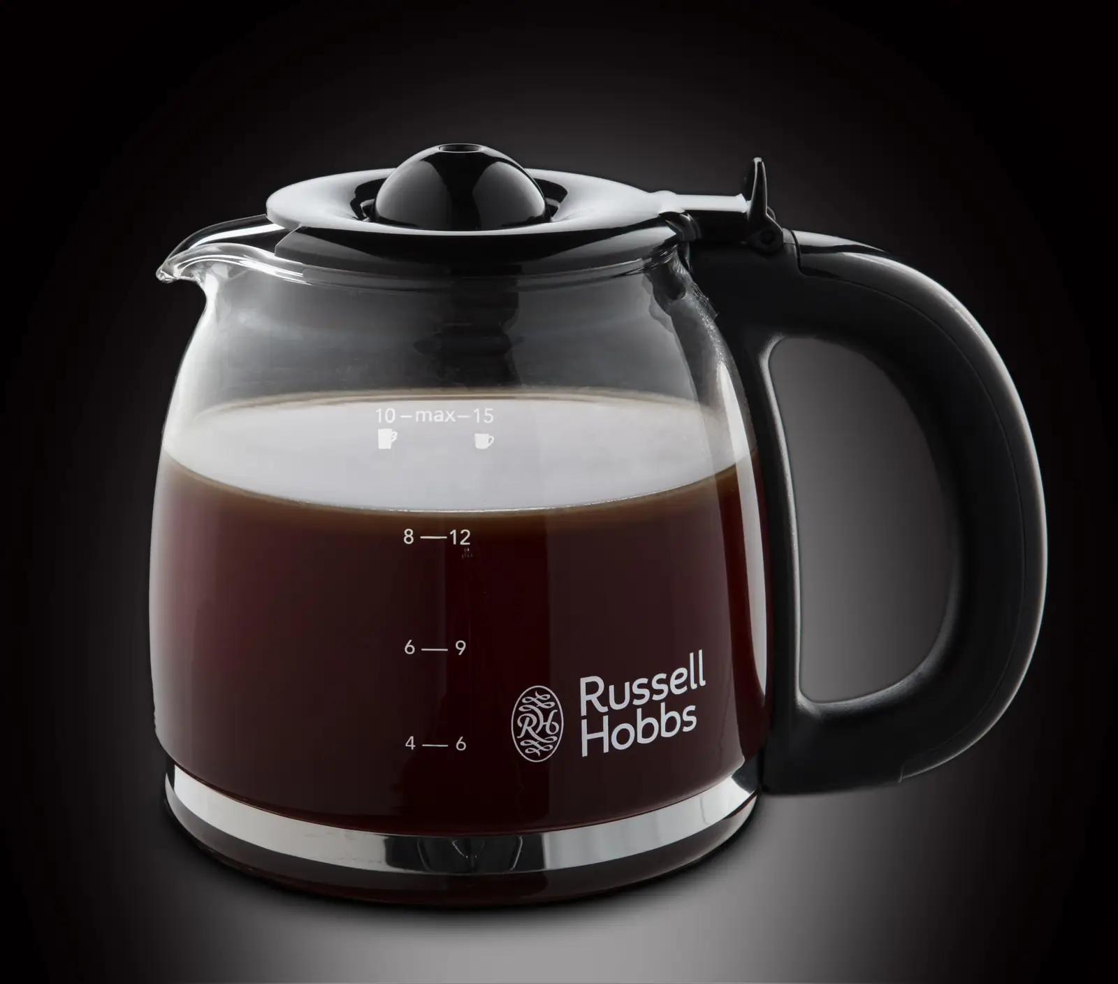 Russell Hobbs filterkohvimasin, roostevaba teras – pakend ja tarvikud
