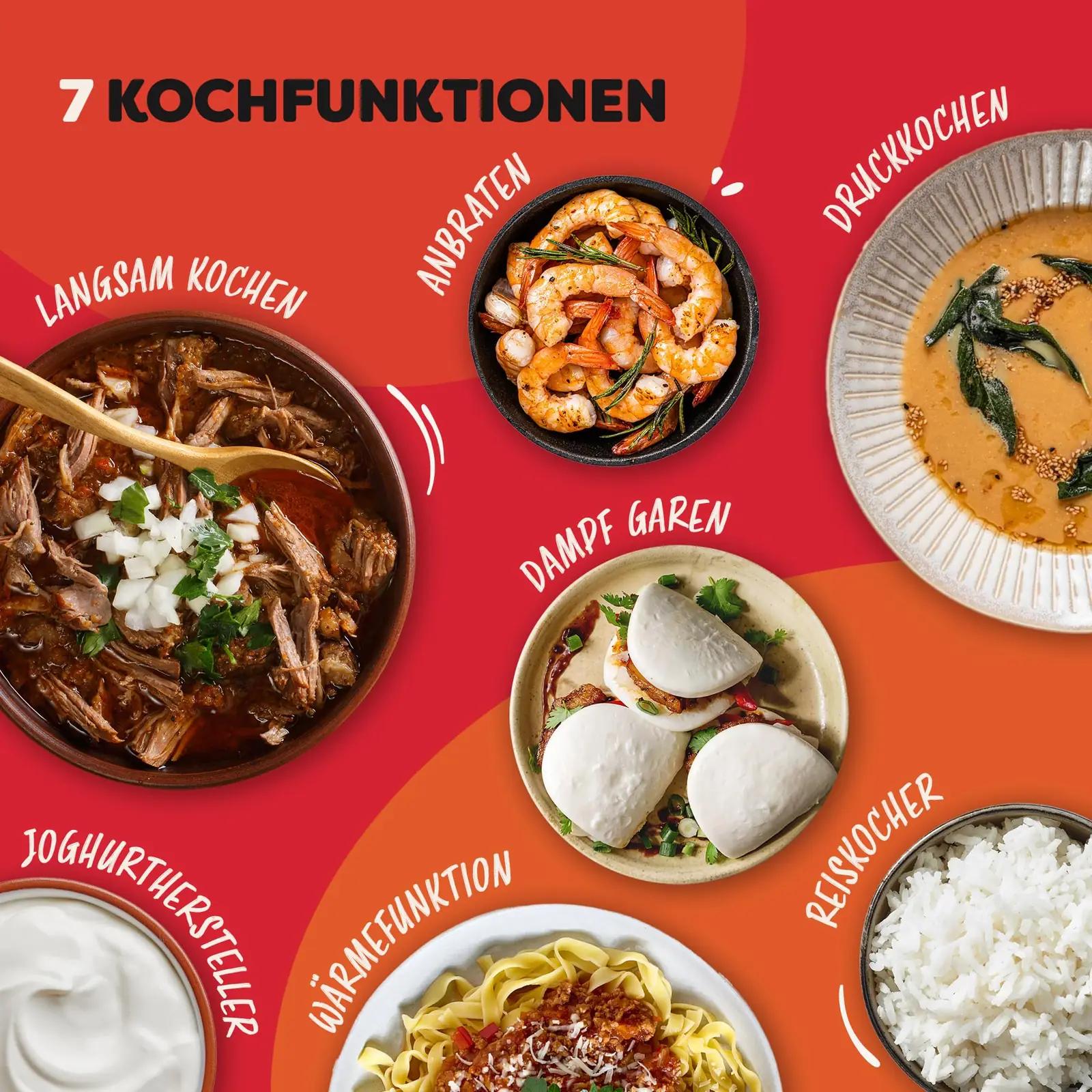 Instant Pot Duo 80 multikeetja, 7,6 l, 1200 W – multikeetjad – pakend ja tarvikud