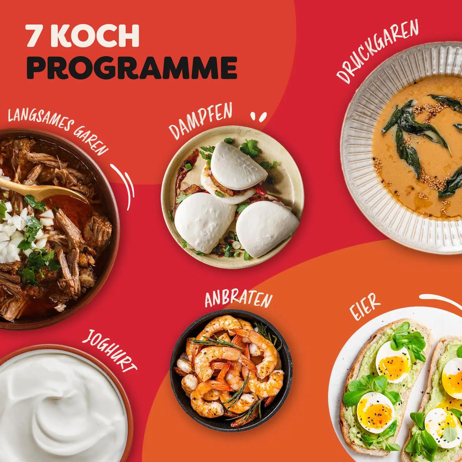 Instant Pot multikeetja XL 7.1 L 7-in-1, must – 140-0019-01-EU – kasutusnäide