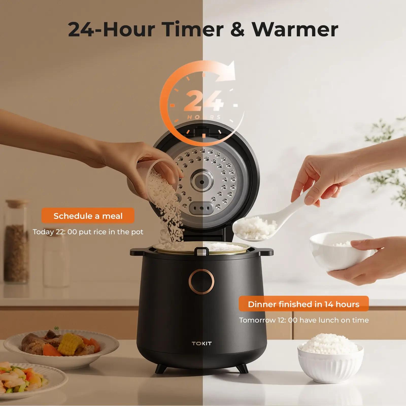 TOKIT riisikeetja 1,5 l must TK-RICECOOKER-EU – riisikeetjad – pilt 9
