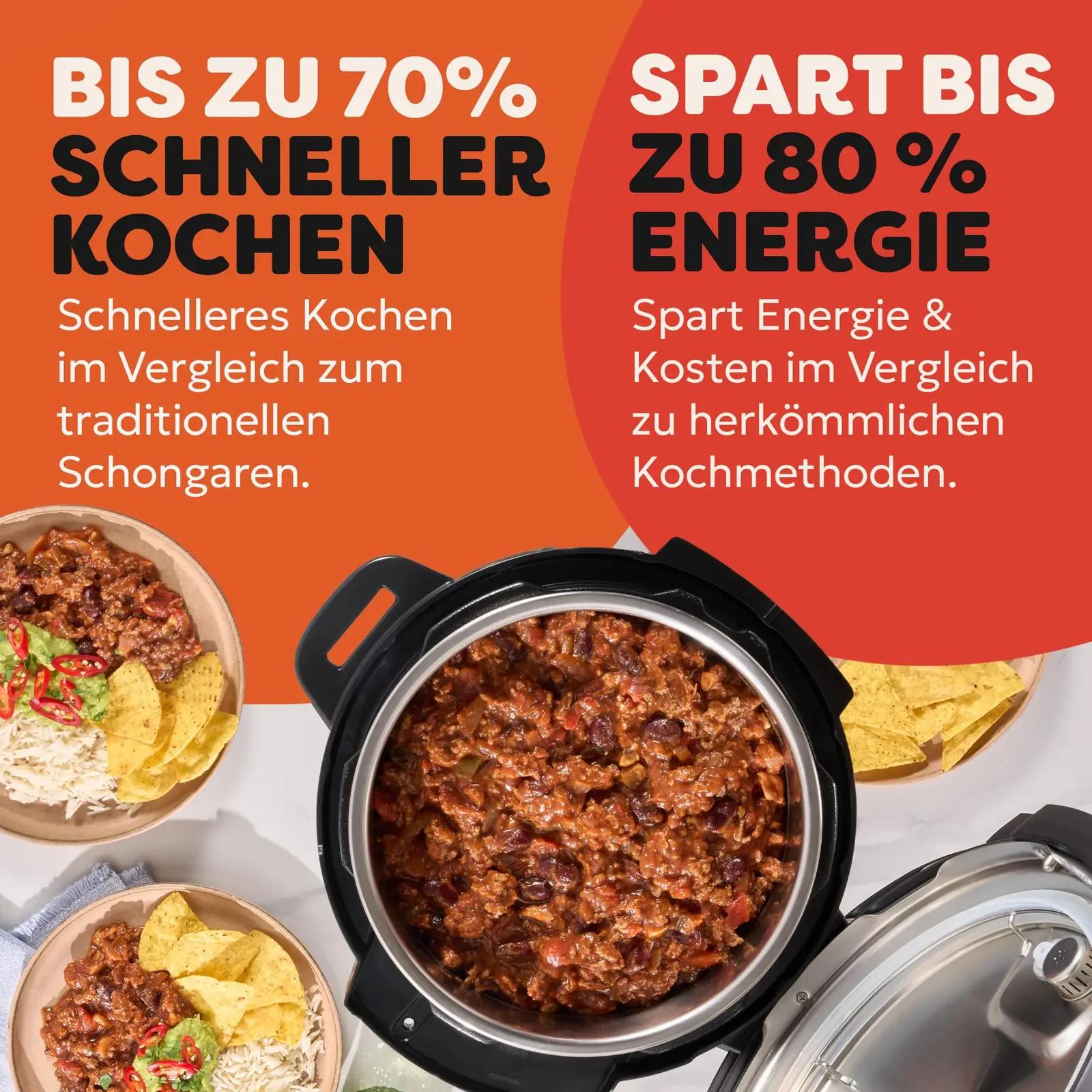 Instant Pot multikeetja XL 7.1 L 7-in-1, must – 140-0019-01-EU – pilt 8