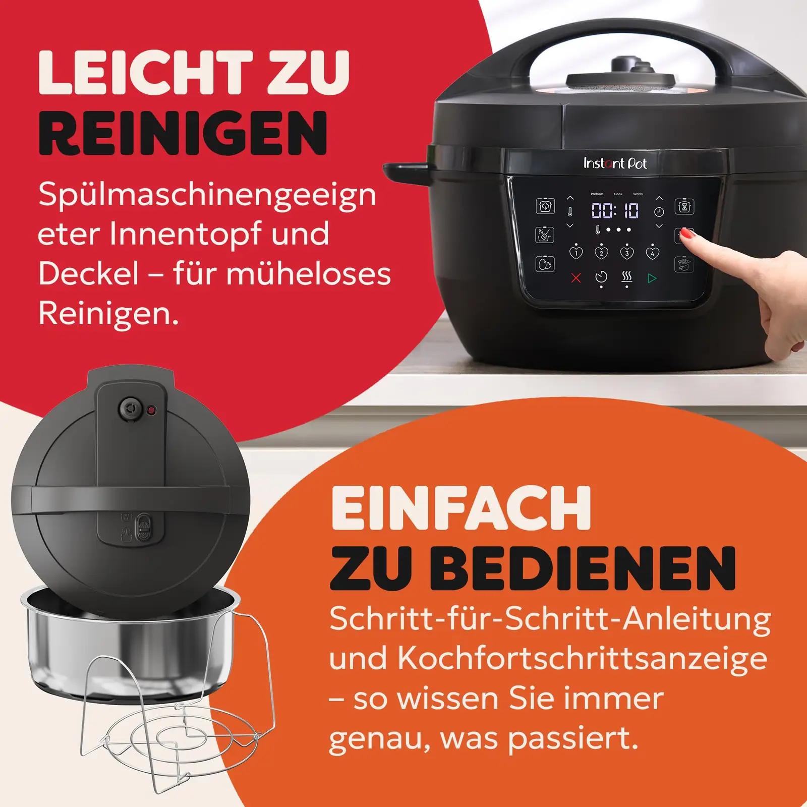 Instant Pot multikeetja XL 7.1 L 7-in-1, must – 140-0019-01-EU – pilt 9