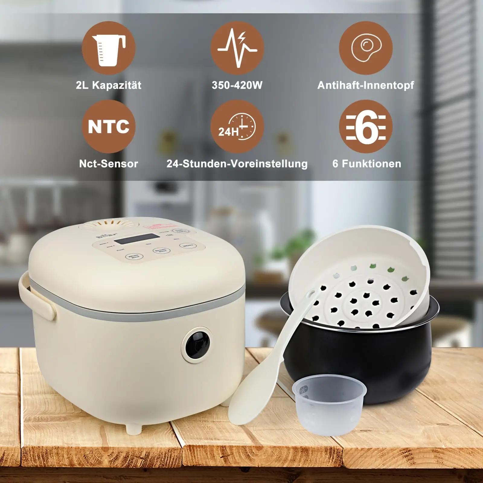 Bear riisikeetja 2L 350 W, DFB-B20A1-BEIGE – riisikeetjad – pilt 6