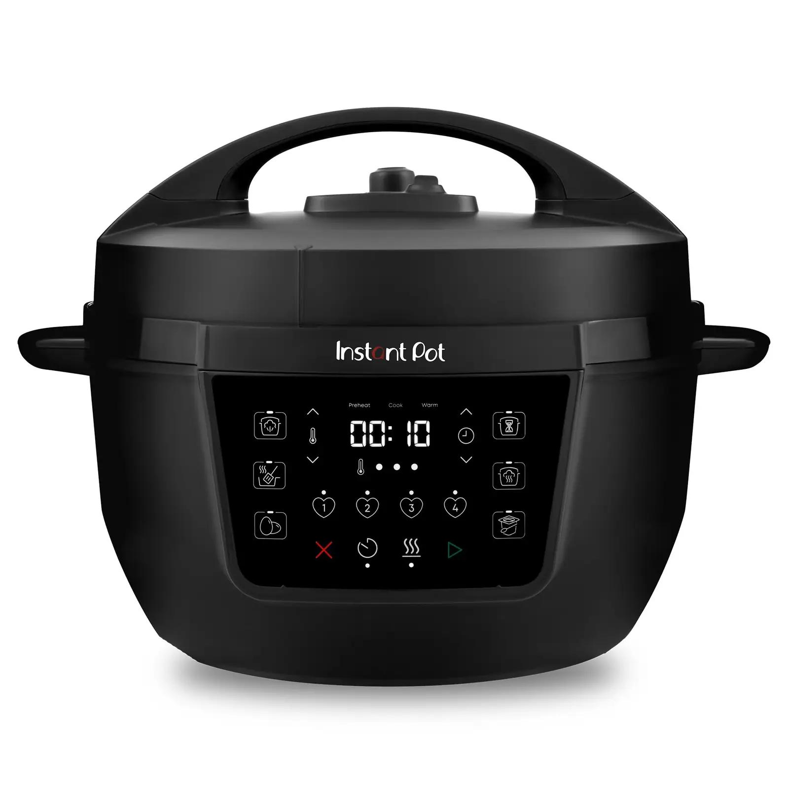 Instant Pot multikeetja XL musta värvi eestvaates