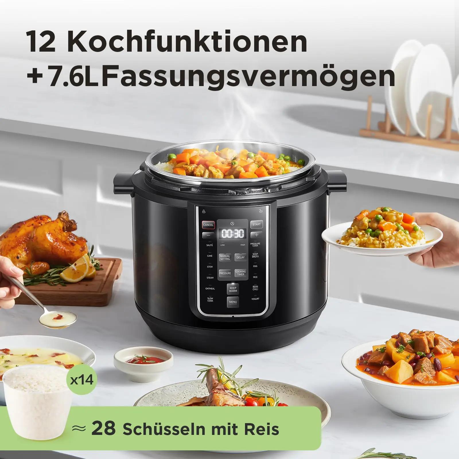 Midea multikeetja MPC802SAMK, 8 l, roostevaba – multikeetjad – pakend ja tarvikud