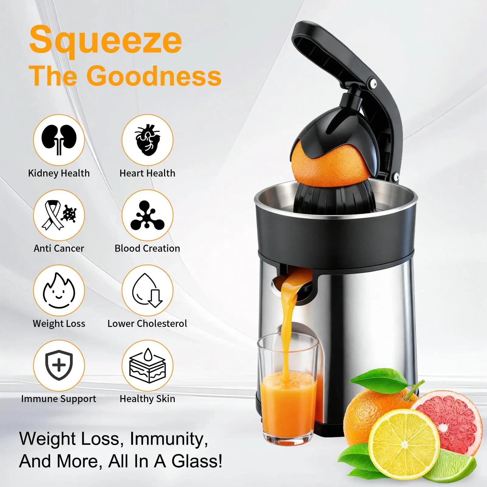 Romon elektriline tsitrusepress 85 W, roostevaba – Citrus Juicers – pilt 6