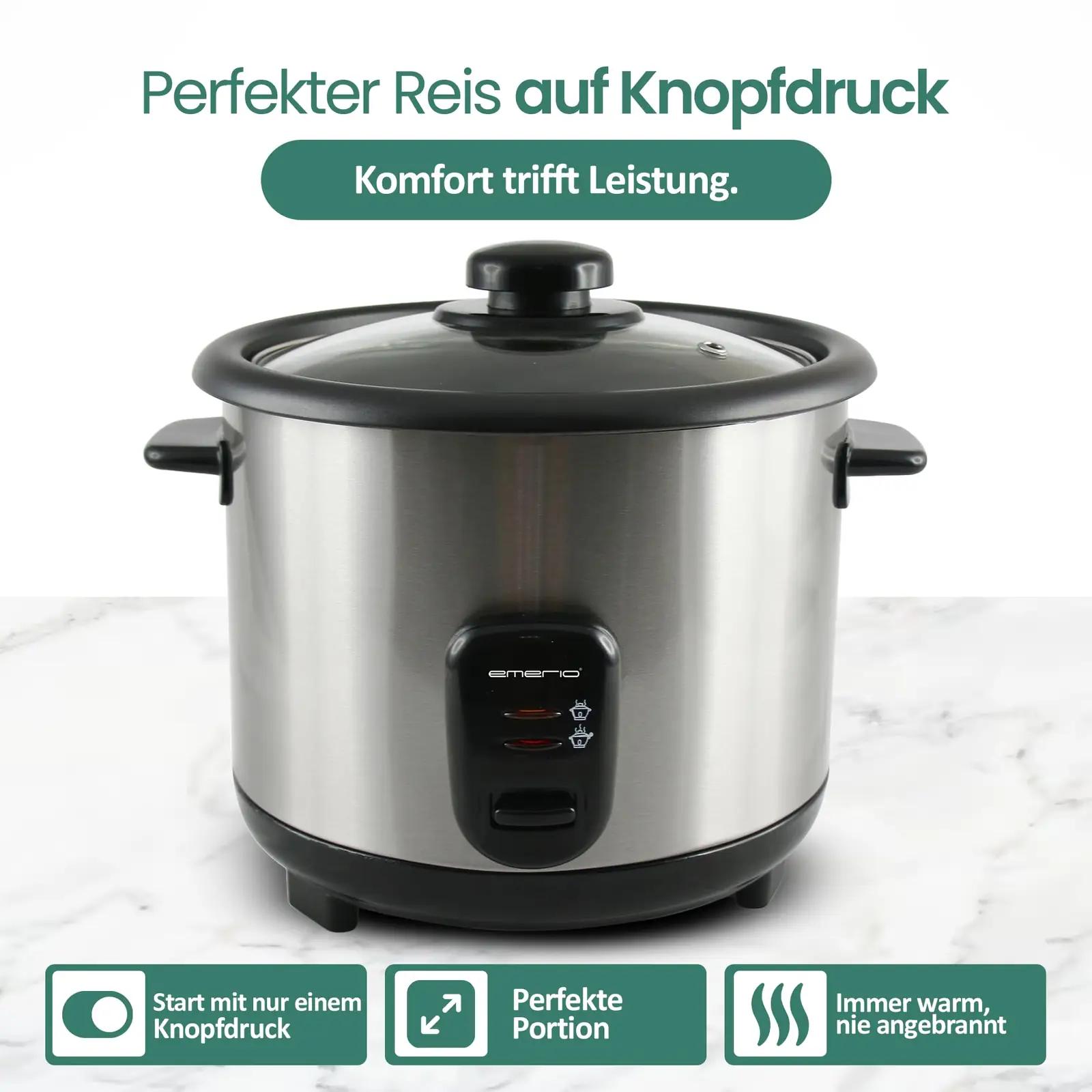Emerio riisikeetja 1,5 l, 500 W, RCE-110118.5 – riisikeetjad – pakend ja tarvikud