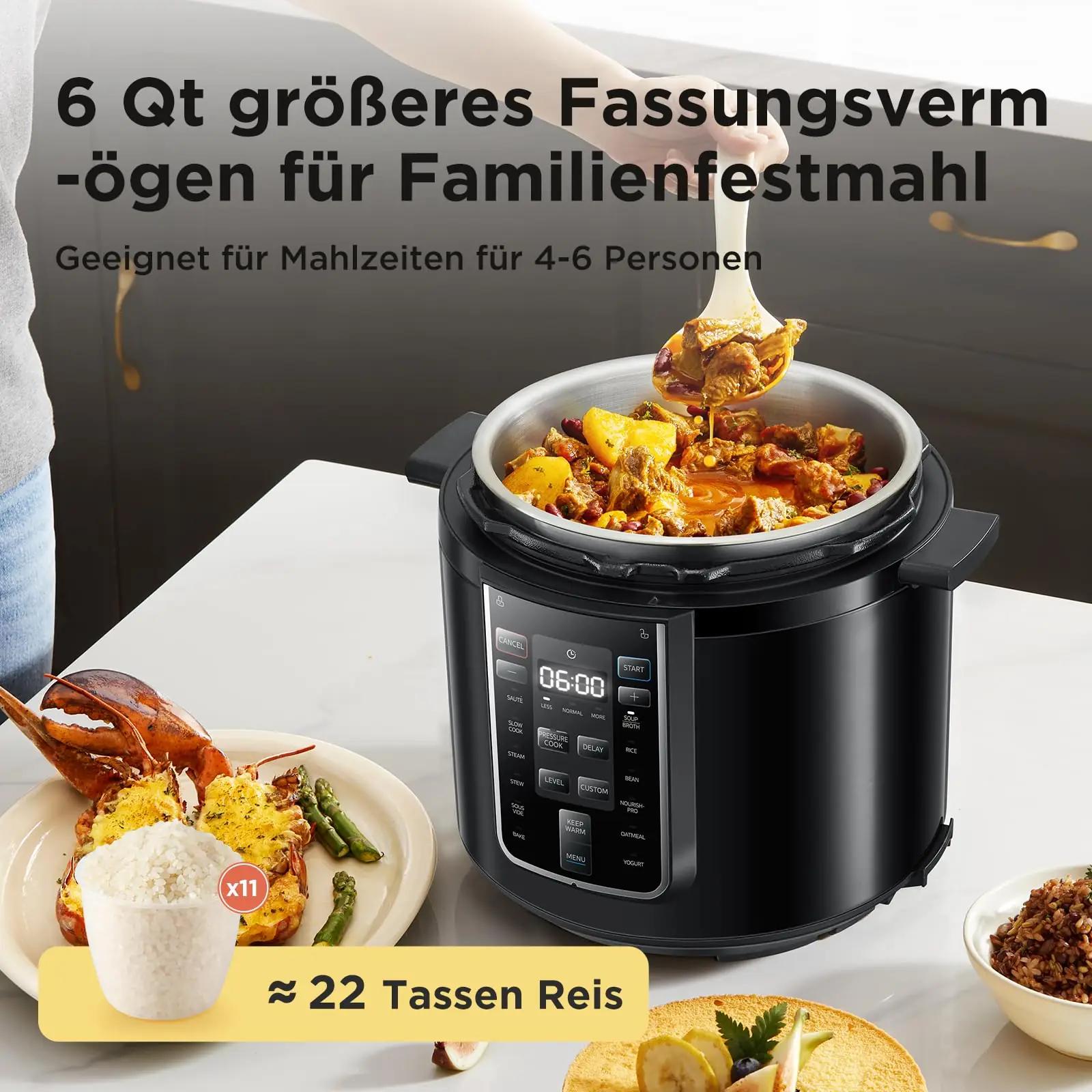 Midea 6-liitrine multikeetja eestvaates