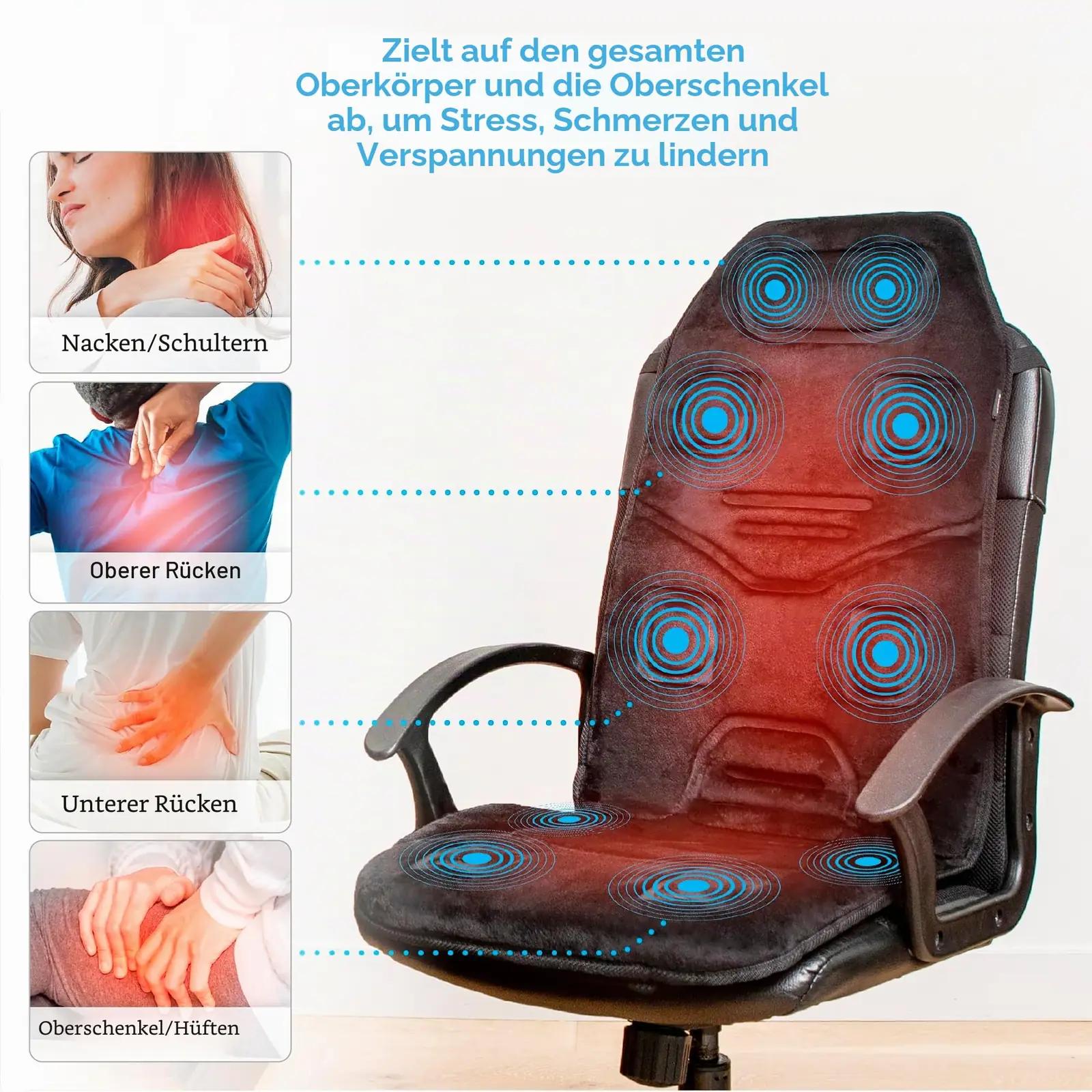 COMFIER massaažisitzikate grafiitsoojenduse ja 10 mootoriga – lisavaade
