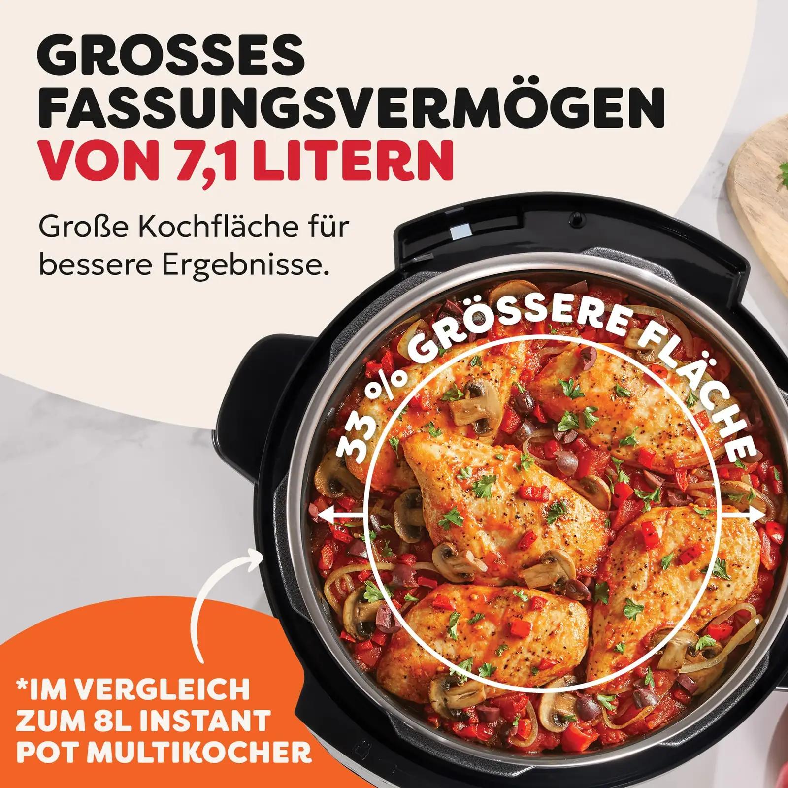 Instant Pot multikeetja XL 7.1 L 7-in-1, must – 140-0019-01-EU – lisavaade