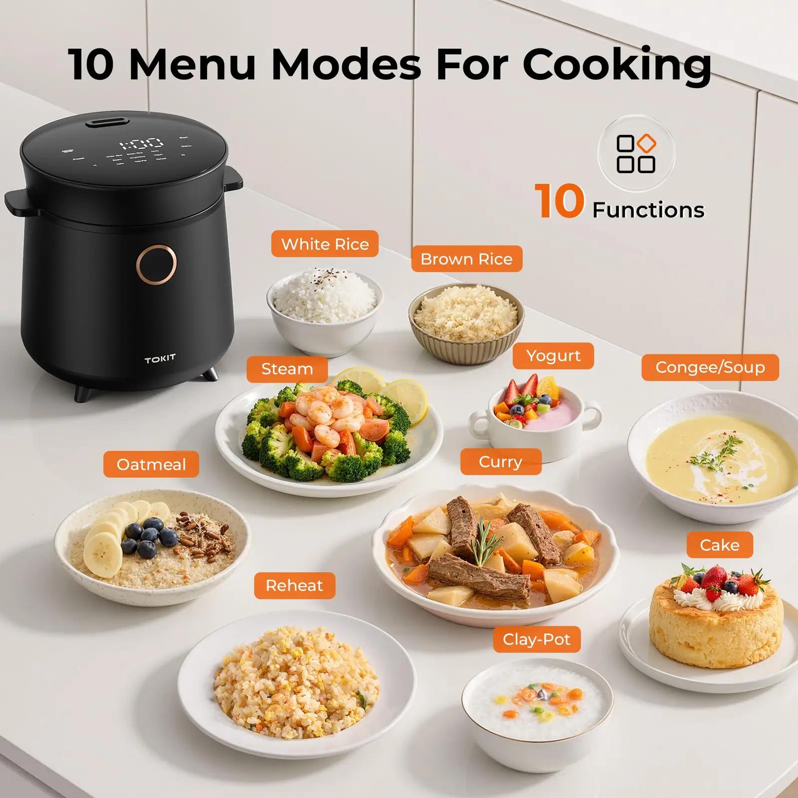 TOKIT riisikeetja 1,5 l must TK-RICECOOKER-EU – riisikeetjad – lisavaade