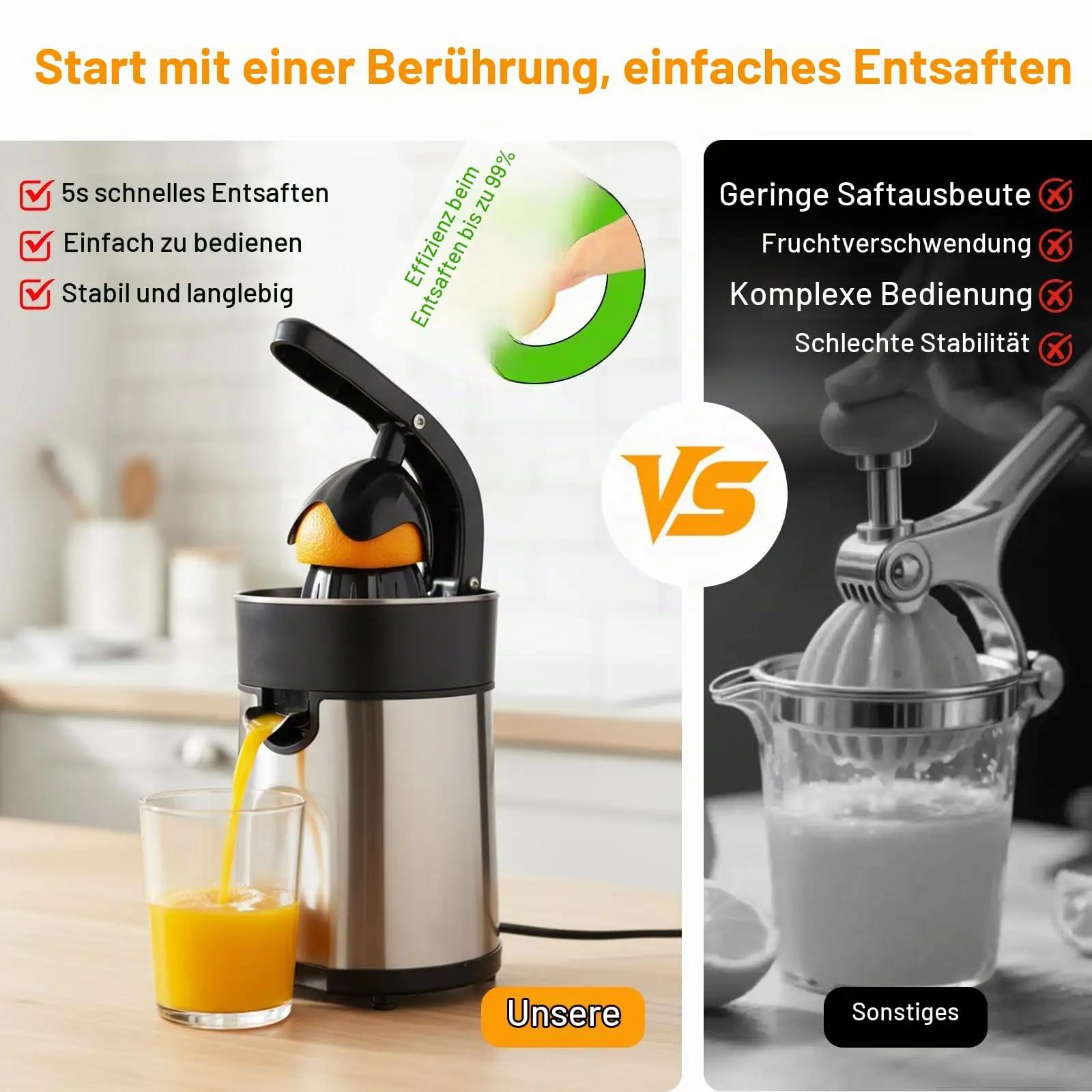 Romon elektriline tsitrusepress 85 W, roostevaba – Citrus Juicers – pilt 7