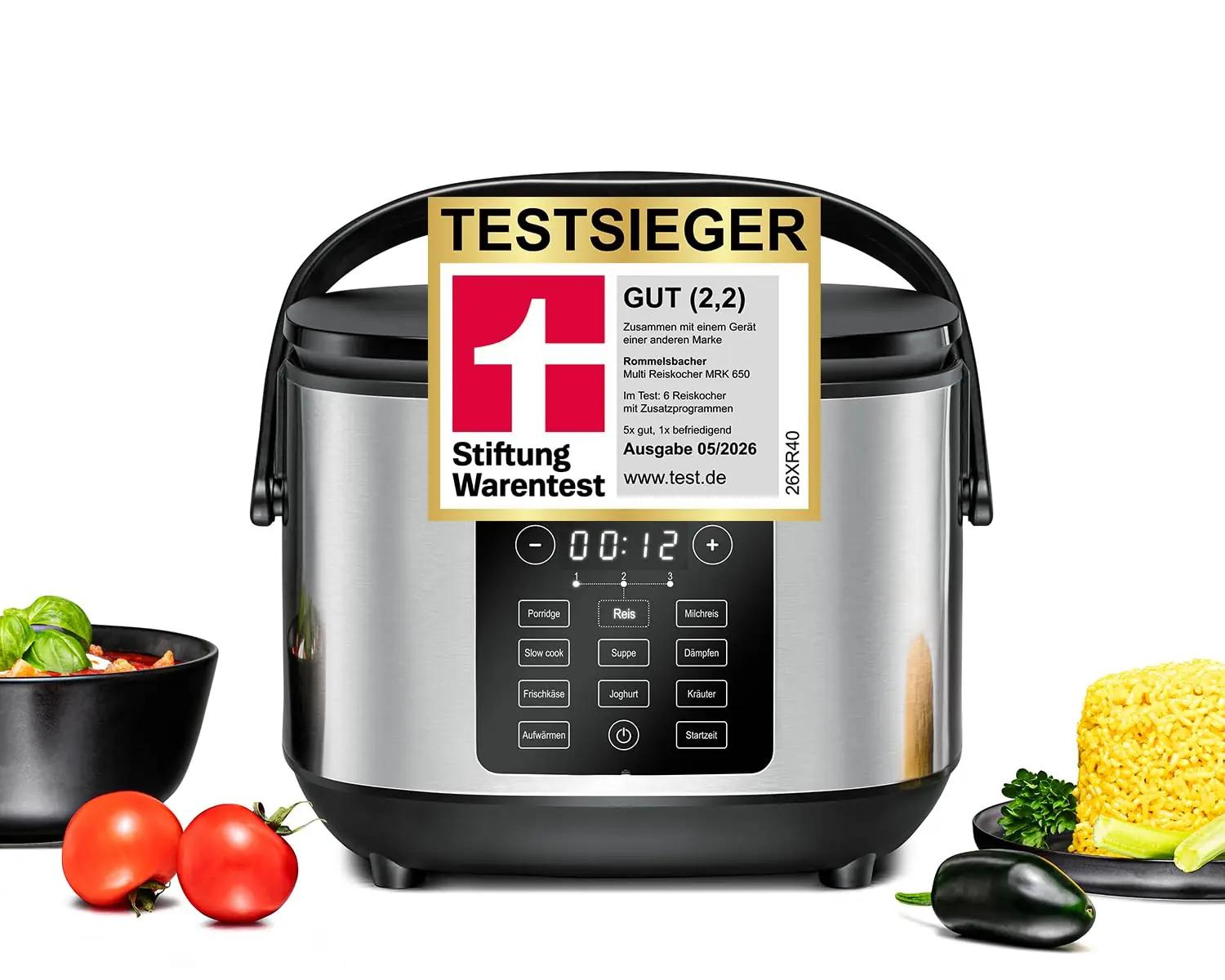Rommelsbacher MRK 650 riisikeetja eestvaates
