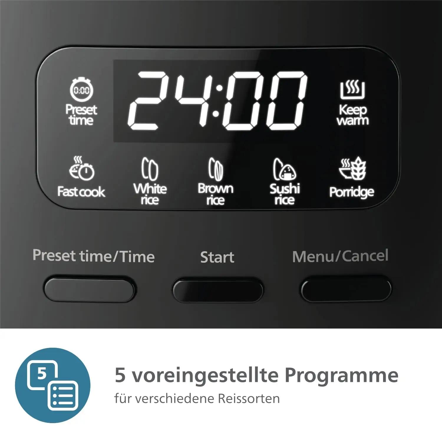PHILIPS mini-riisikeetja HD3080/80, 0,54 L – riisikeetjad – pakend ja tarvikud