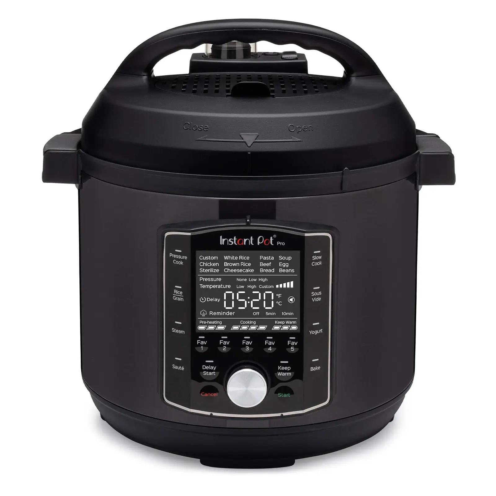 Instant Pot Pro multikeetja musta korpusega