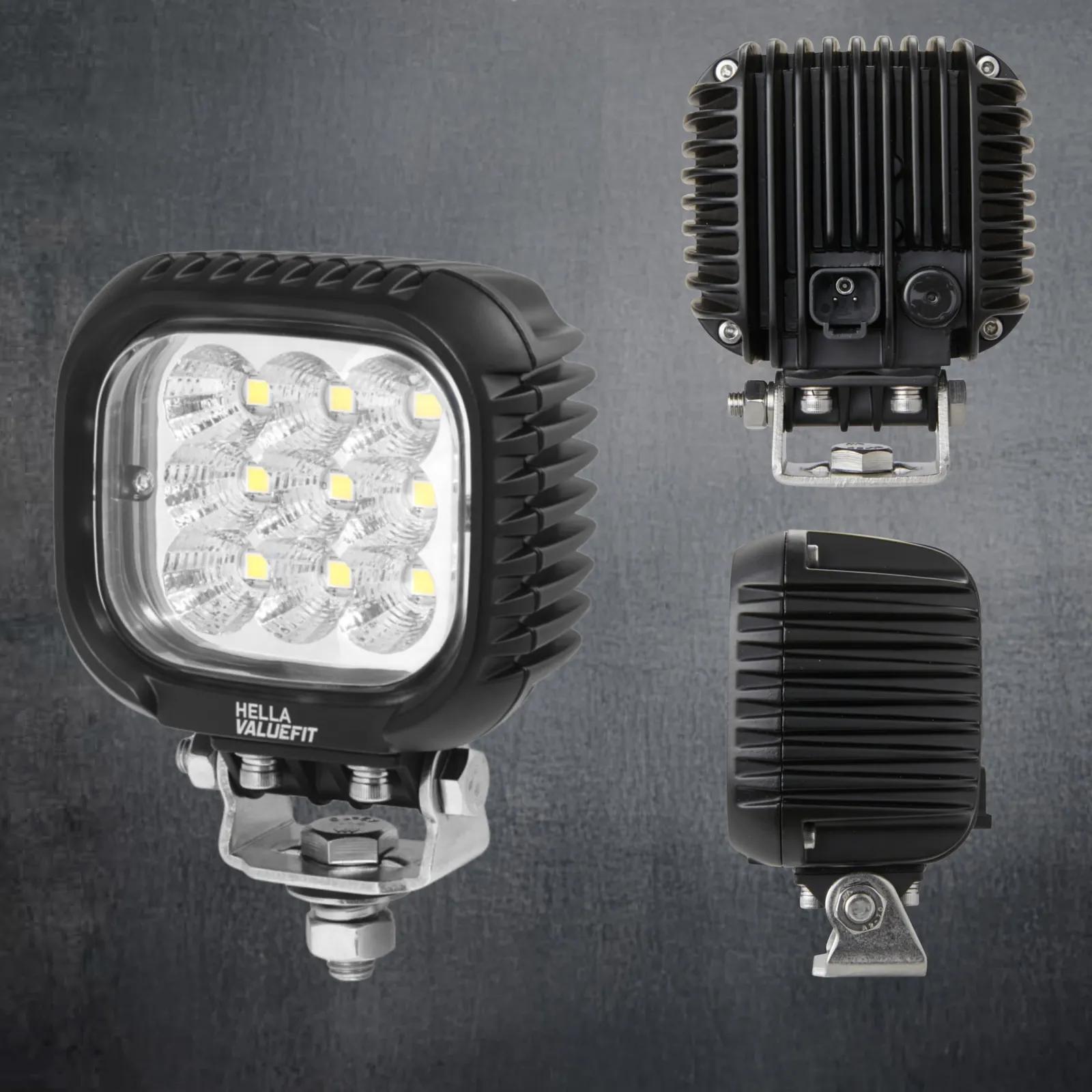 HELLA Valuefit S3000 LED töötuli 31 W, 6000 K, IP6K9K alumiiniumkorpus – kasutusnäide
