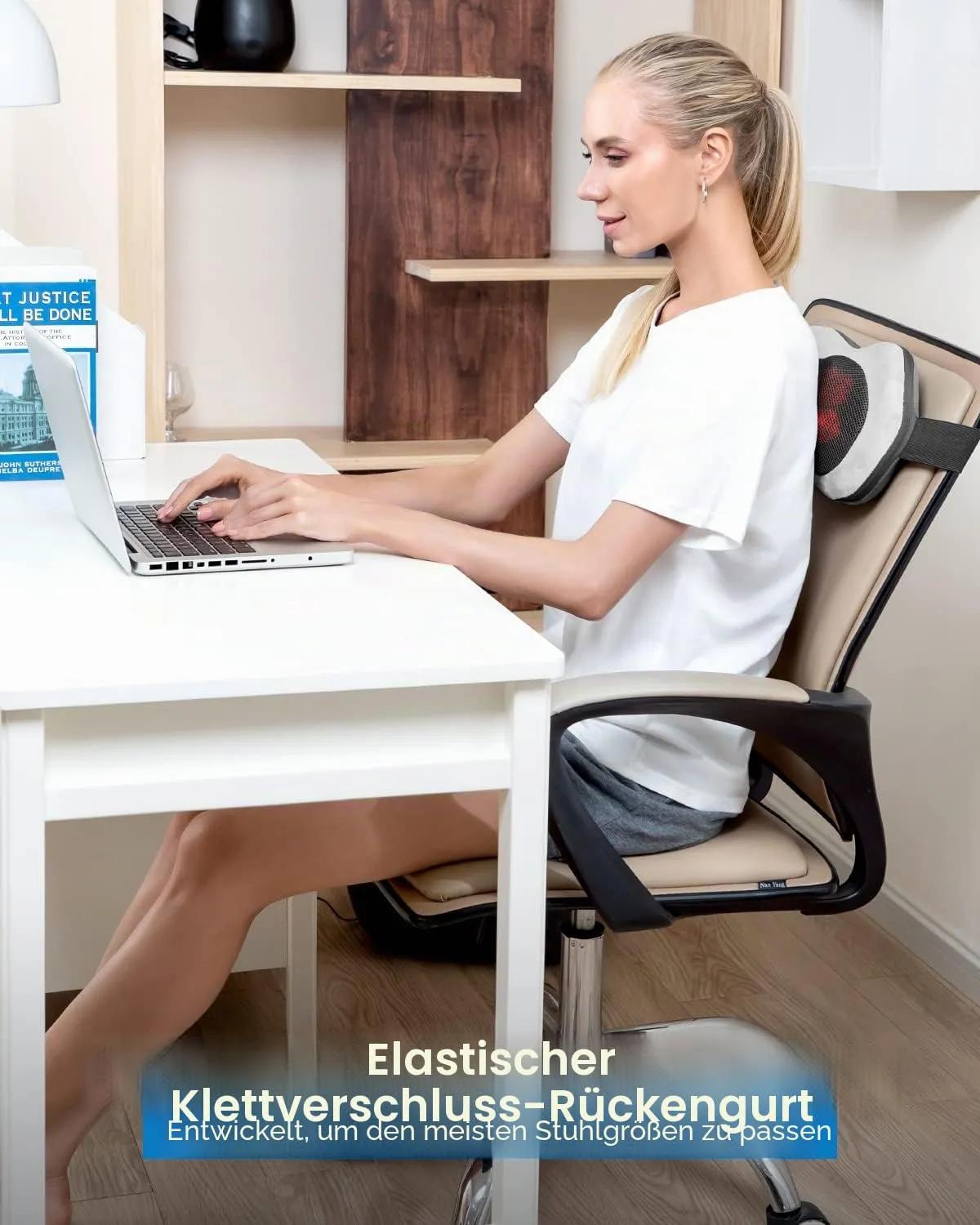 RENPHO shiatsu massaažipadi soojusega, puldiga, seljale ja kaelale – pilt 6