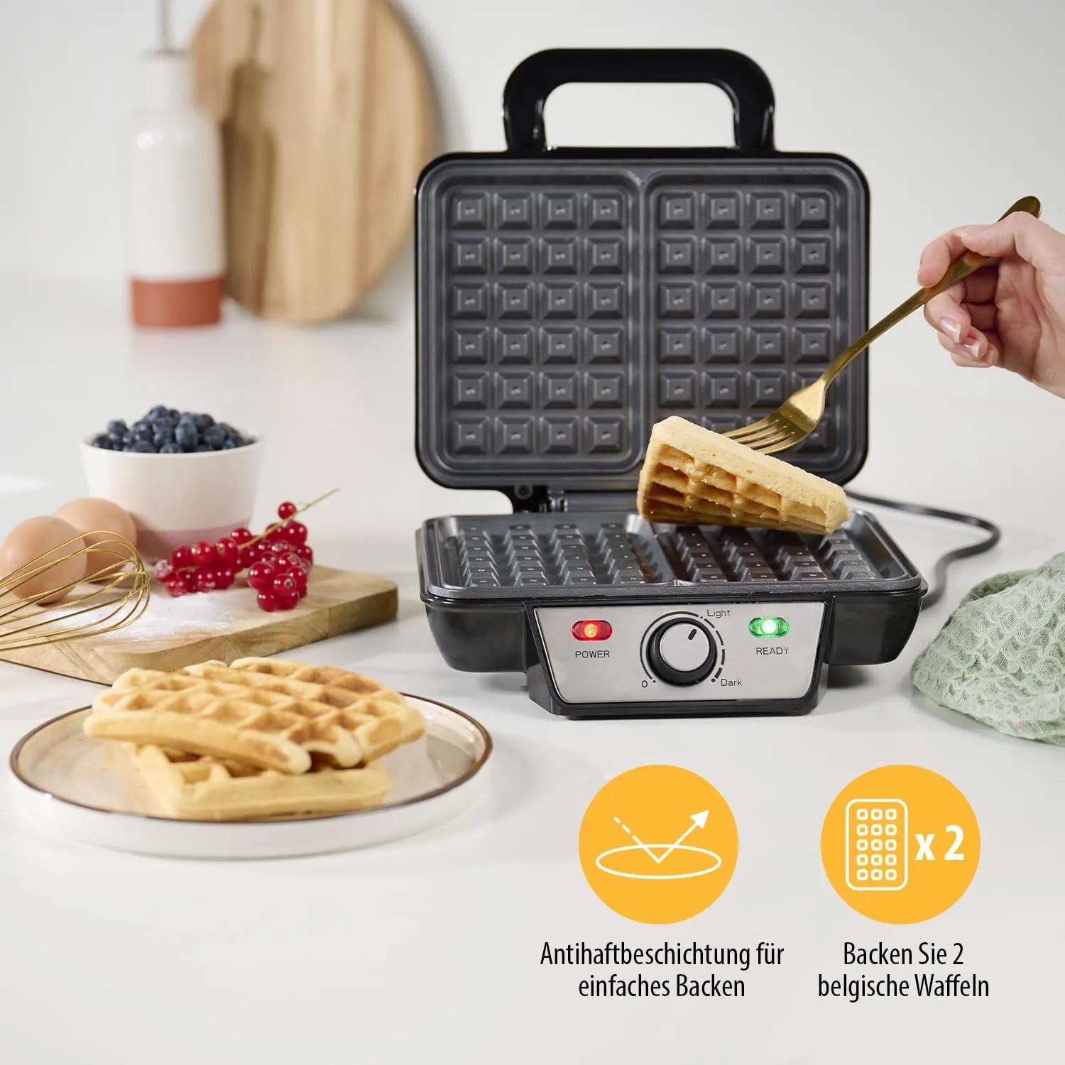 Tristar WF-2195 vahvlimasin Belgia vahvlitele, 2 vahvlit, 1000 W – kasutusnäide