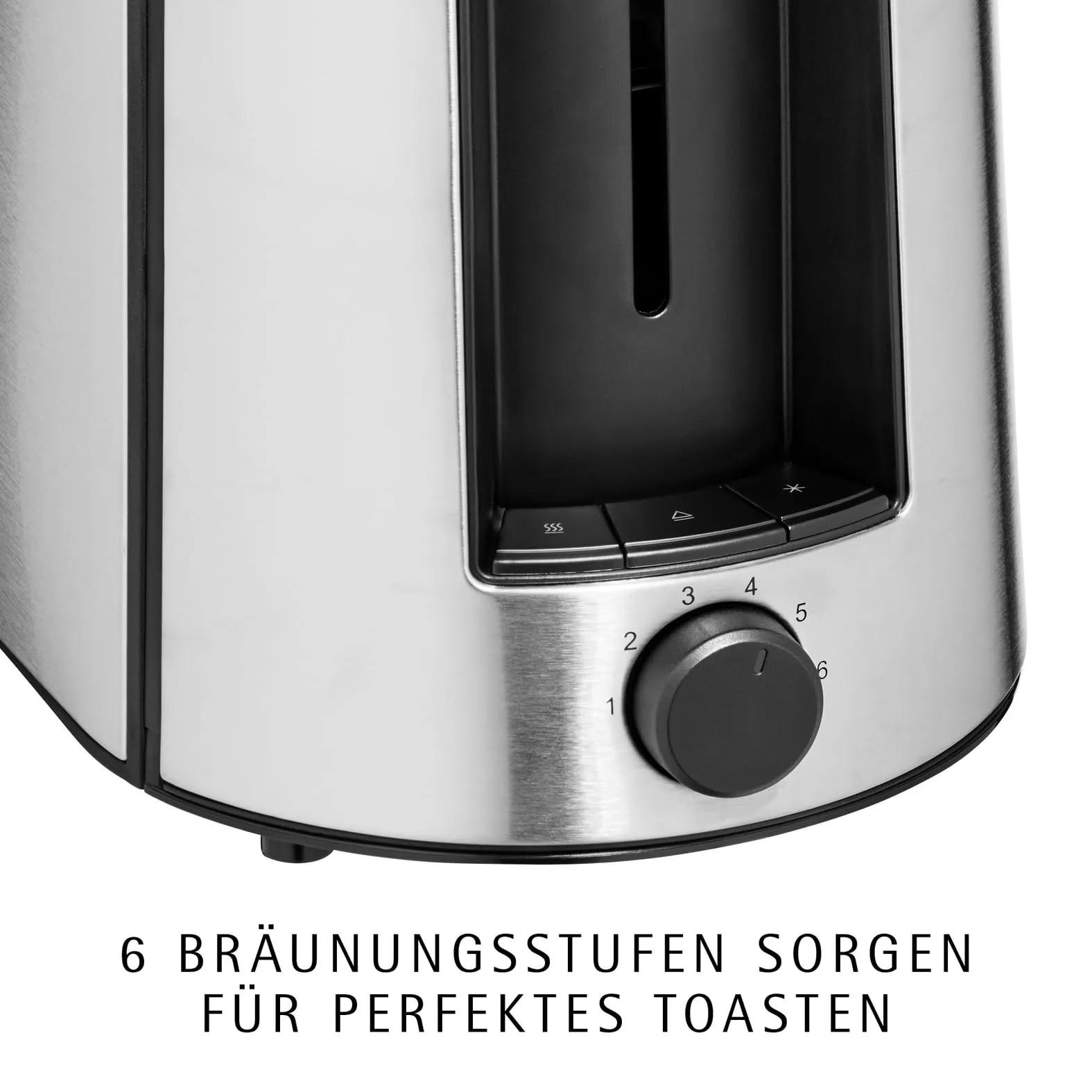 WMF Bueno Pro röster 2 viilule, 870 W, roostevaba teras – pakend ja tarvikud