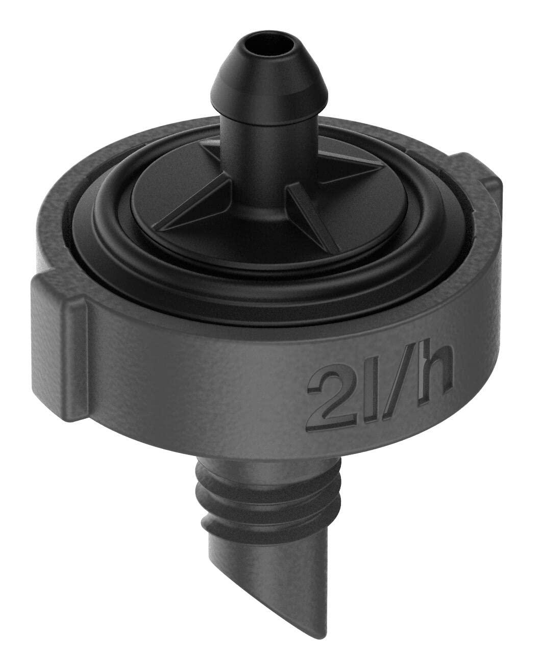 Gardena Micro-Drip rõhku reguleeriv otsatilguti 2 l/h (13302-20) – pakend ja tarvikud