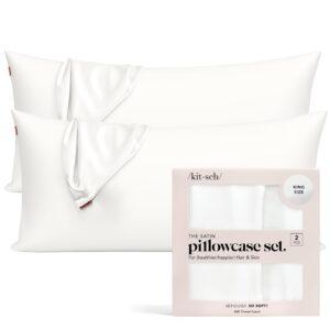 Kasutatud Kitsch satiin padjakate 100% polüester, King 2-pack