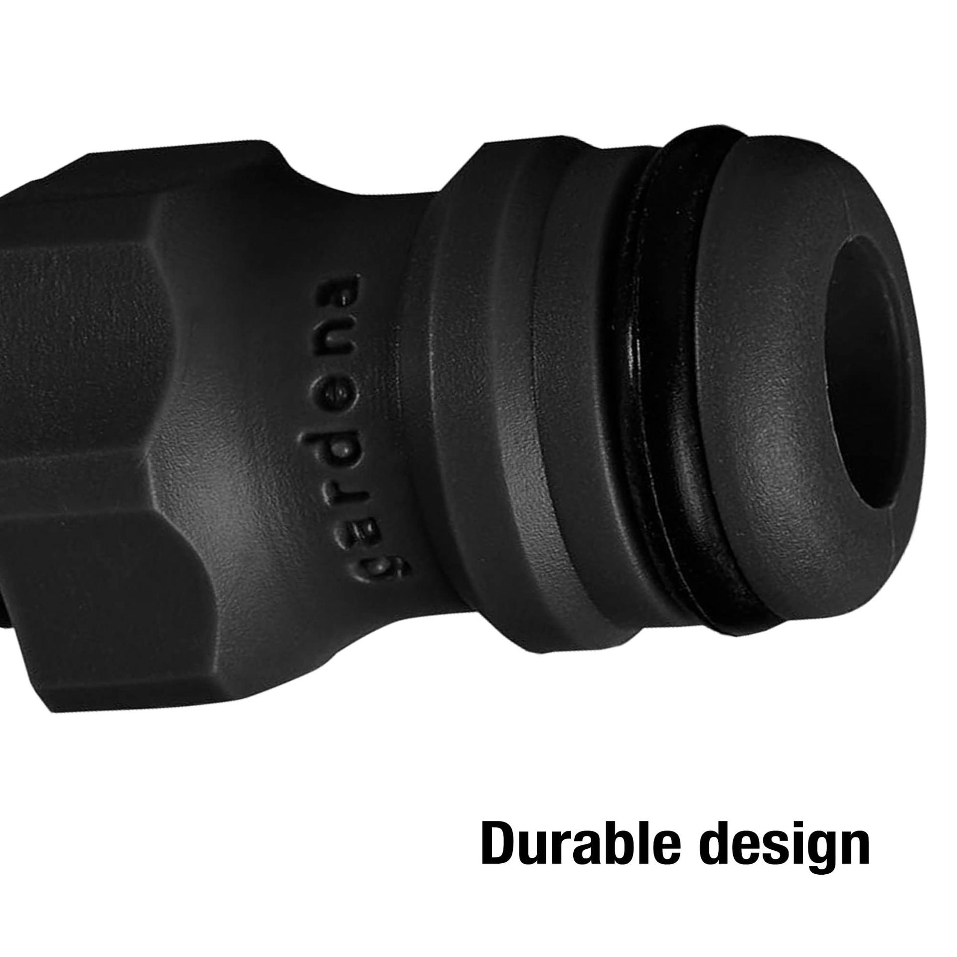 Gardena kiirliitmik kastmisseadmetele 13,2 mm (G1/4) keermega, hall (2920-26) – kasutusnäide