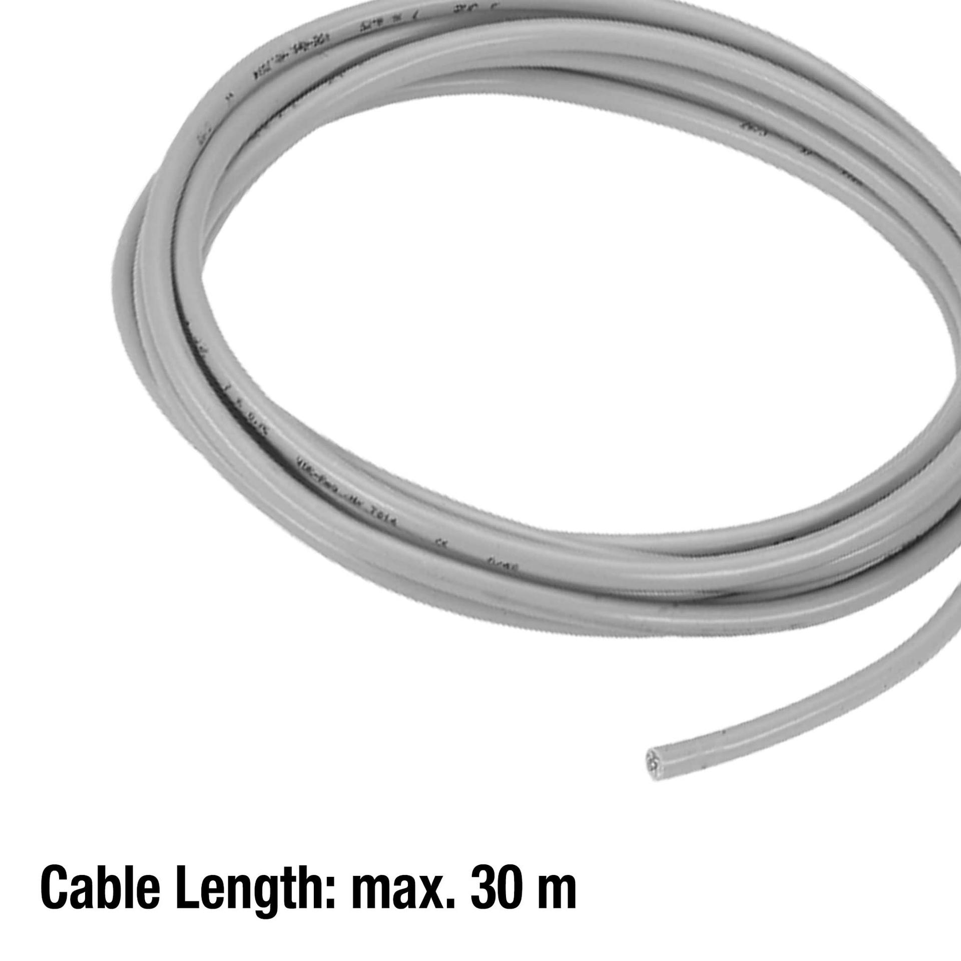 Gardena ühenduskaabel 24 V kastmisklappidele, 7 x 0,5 mm², mudel 1280-20 – pakend ja tarvikud