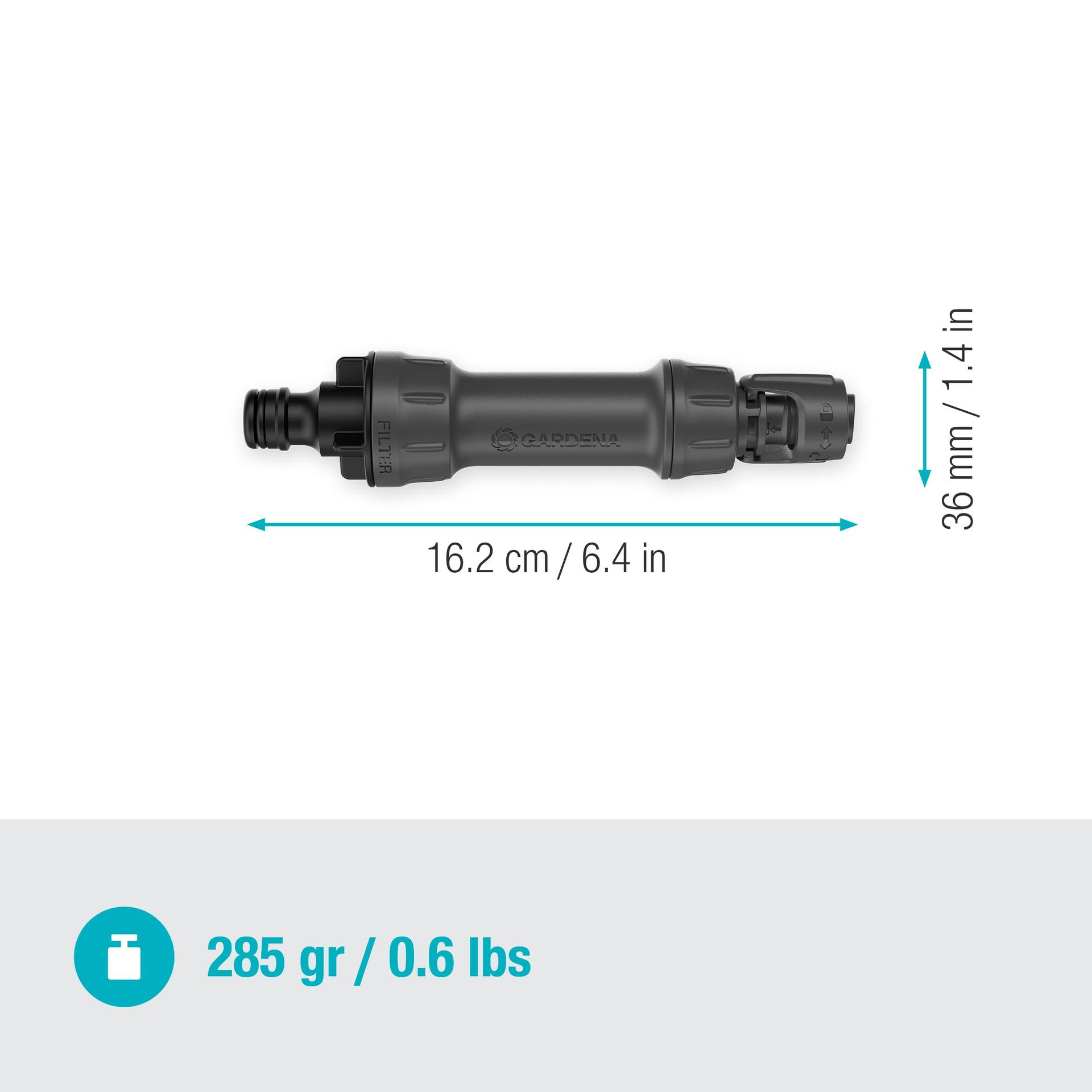 Gardena Micro-Drip-System baasseade 1000, surveregulaator ja veefilter (13333-20) – kasutusnäide