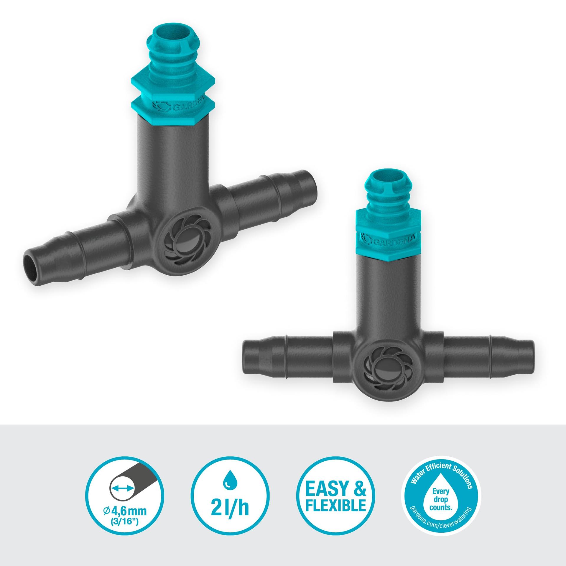 Gardena Micro-Drip-System reatilguti 2 l/h, 4,6 mm (13317-20)